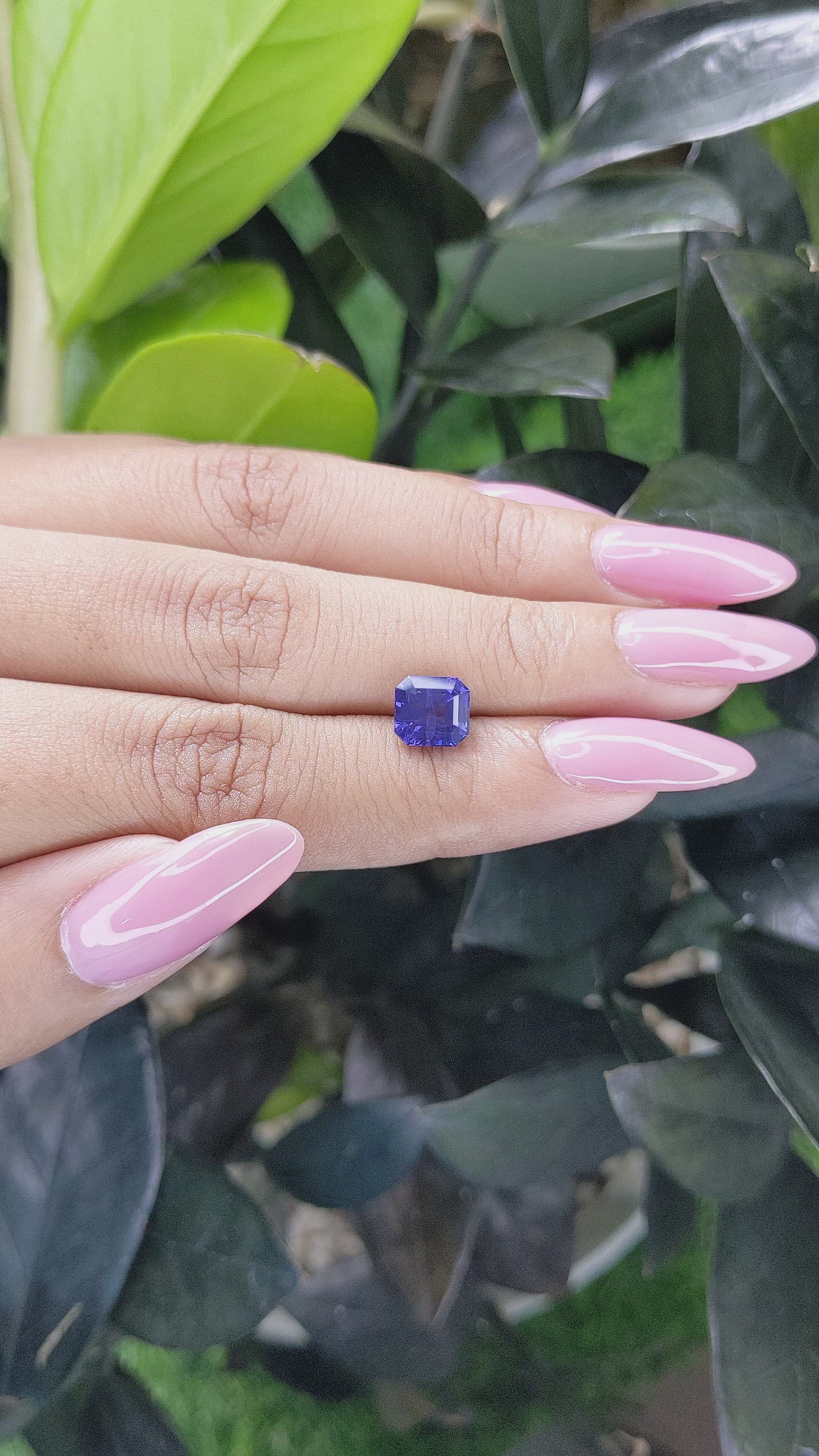 2.35 Ct. Color Change Sapphire from Tanzania Size Video