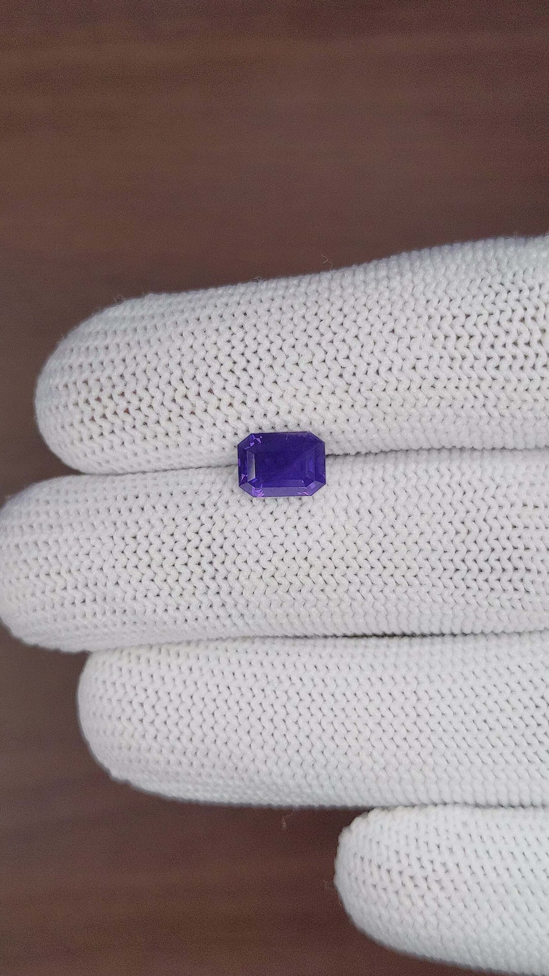 2.33 Ct. Purplish Blue Sapphire from Tanzania Size Video