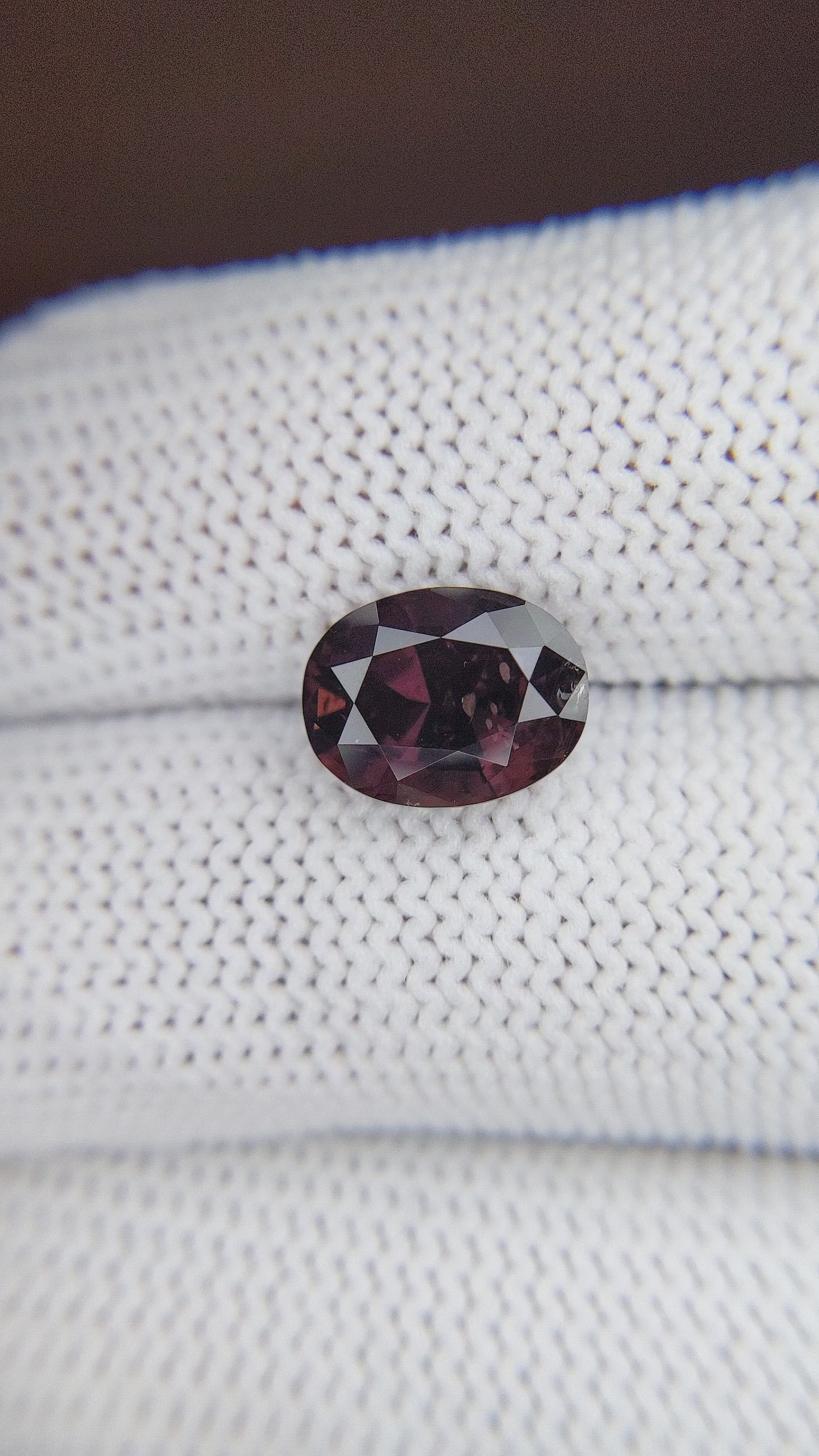 4.09 Ct. Pinkish Brown Sapphire from Tanzania Size Video