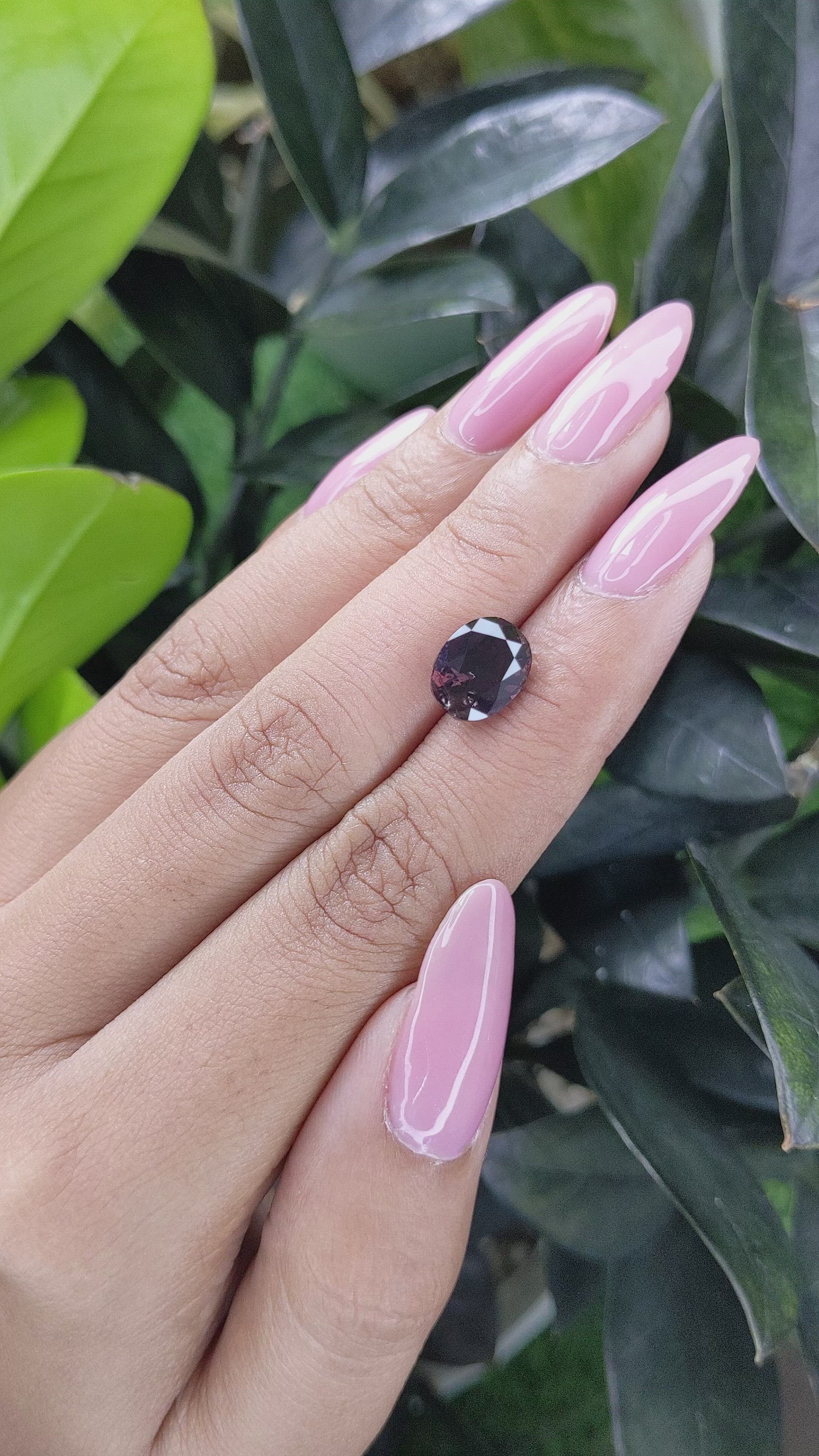 4.09 Ct. Pinkish Brown Sapphire from Tanzania Size Video