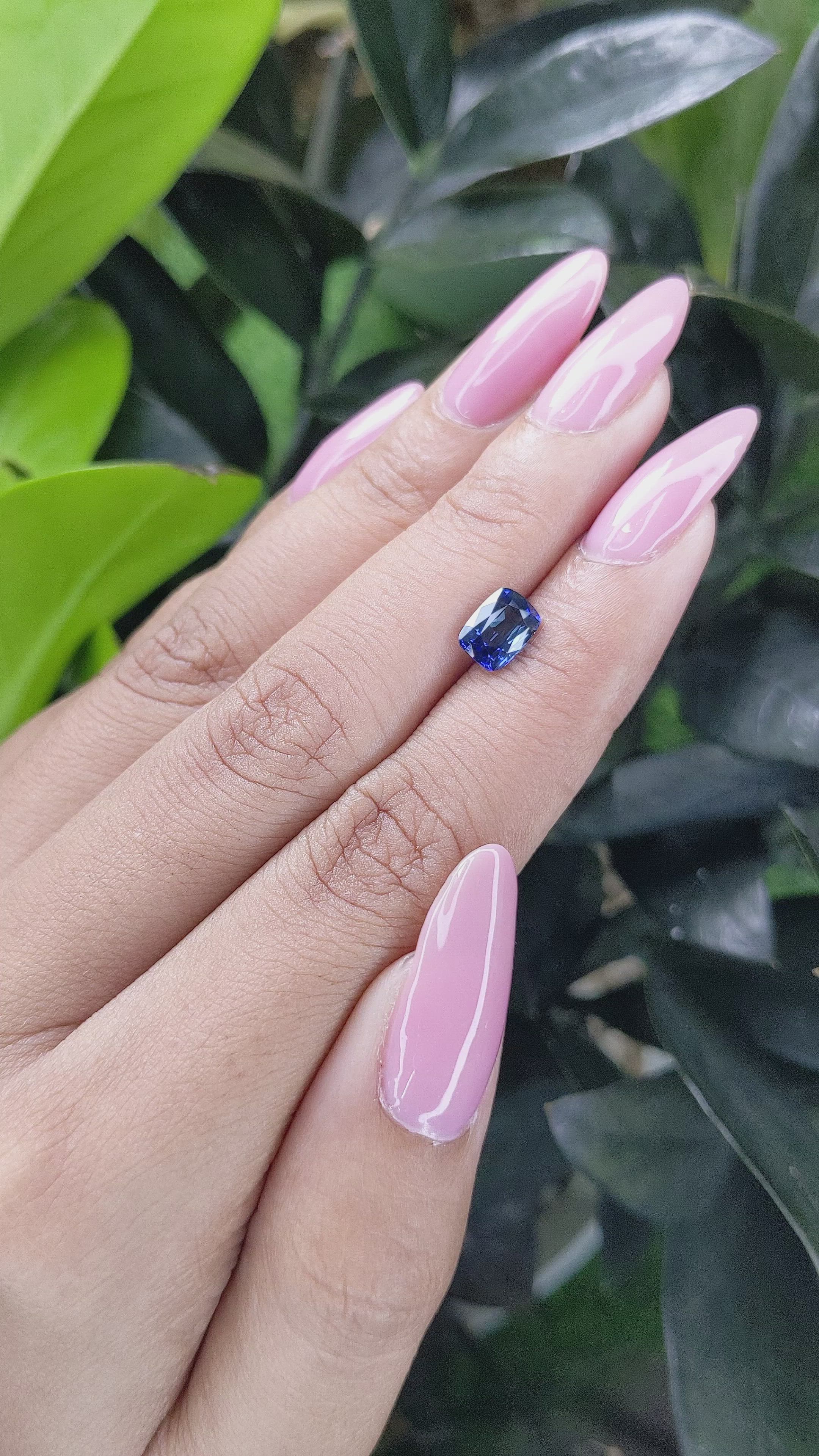 1.48 Ct. Blue Sapphire from Tanzania Size Video