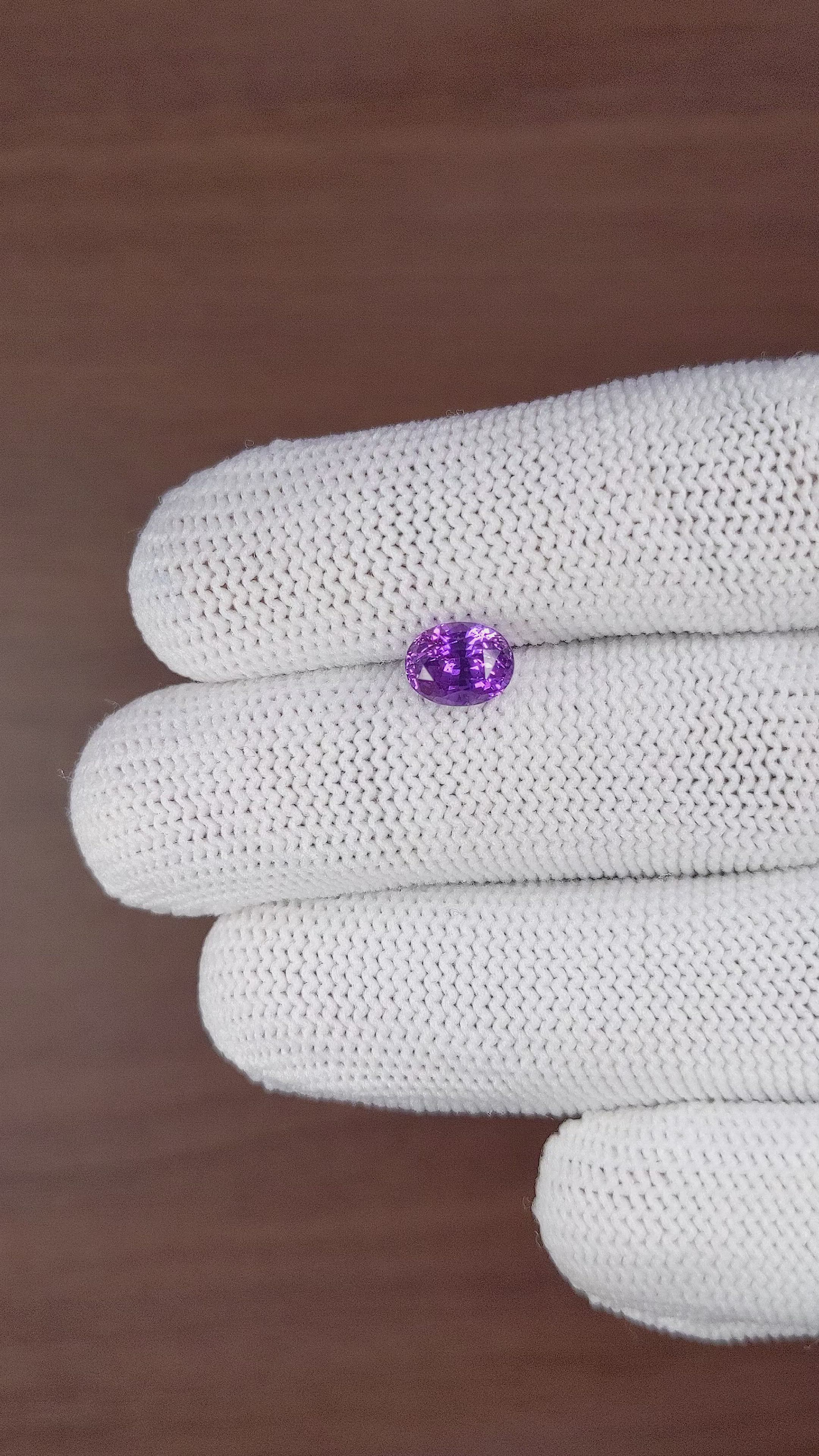 1.83 Ct. Purple Sapphire from Tanzania Size Video