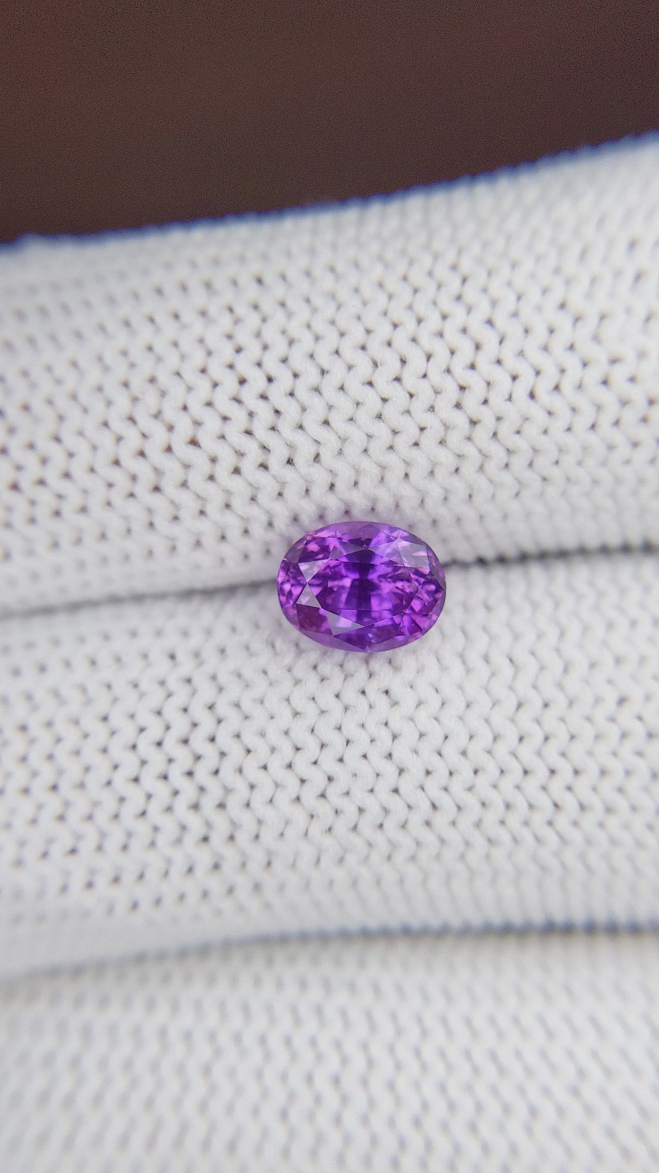 1.83 Ct. Purple Sapphire from Tanzania Size Video