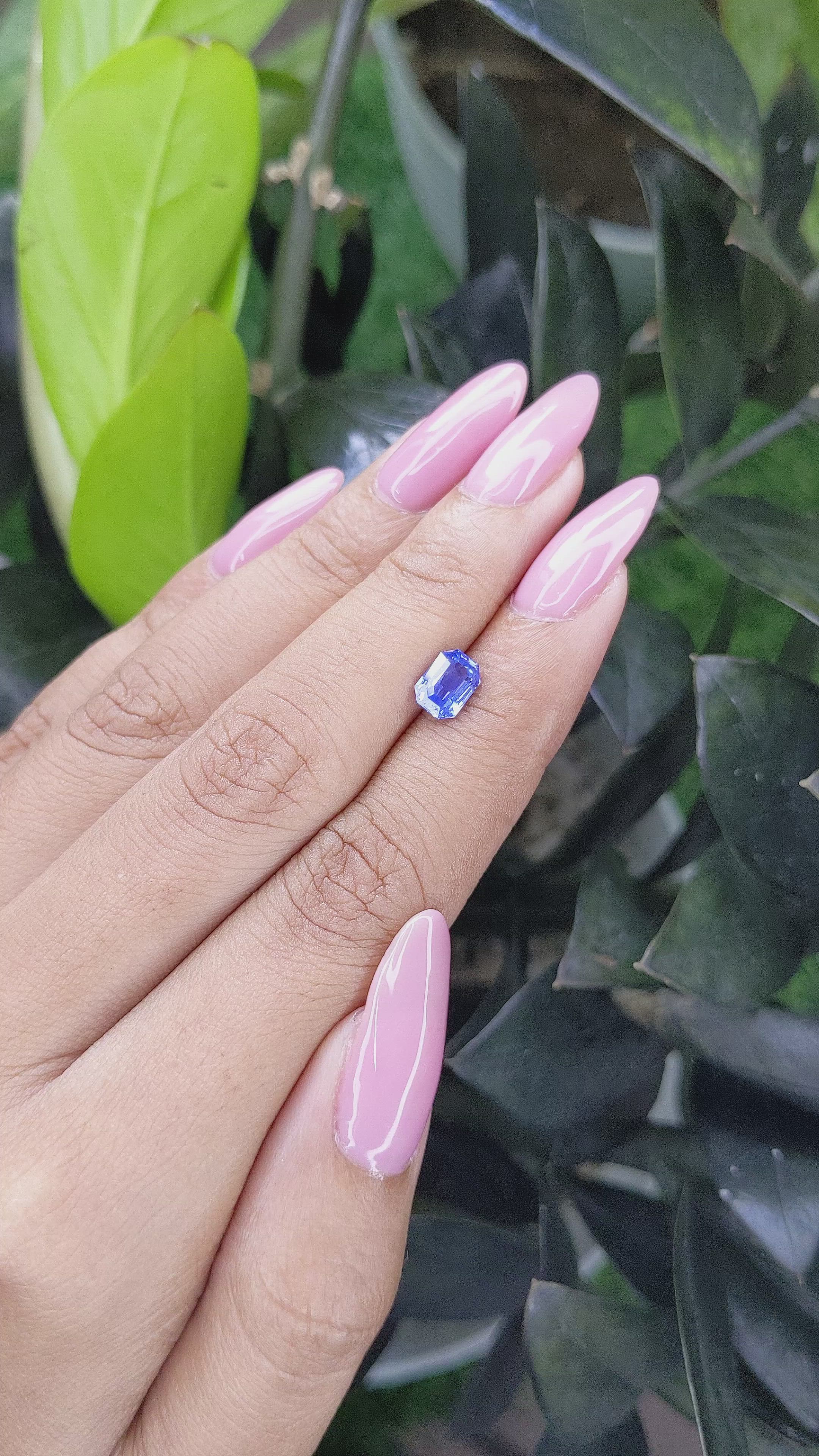 1.27 Ct. Blue Sapphire from Tanzania Size Video