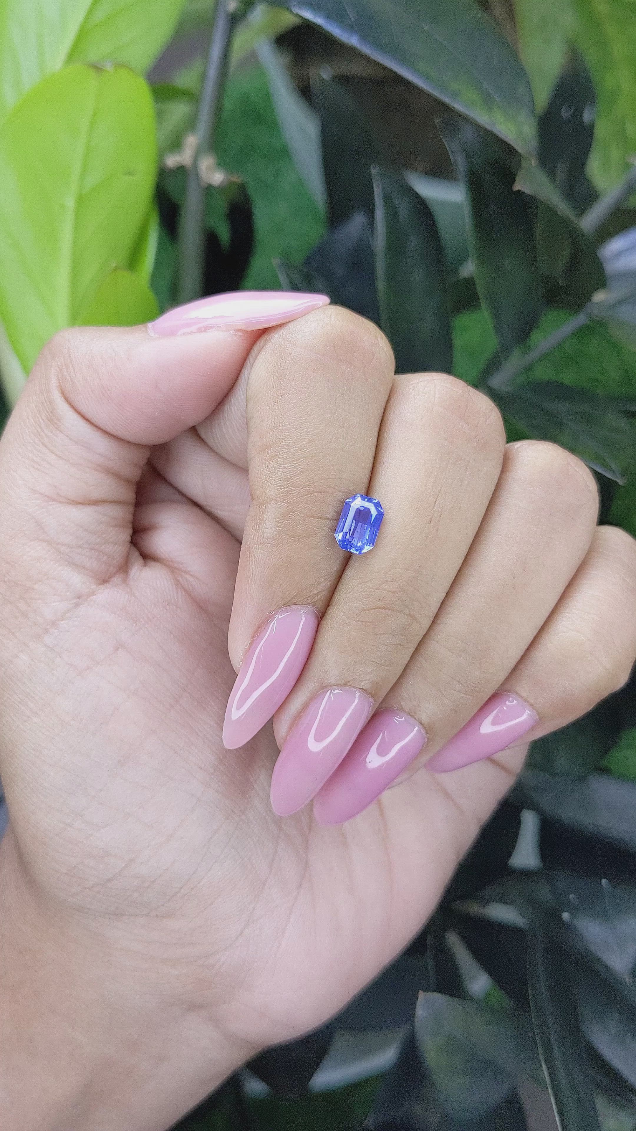 1.27 Ct. Blue Sapphire from Tanzania Size Video