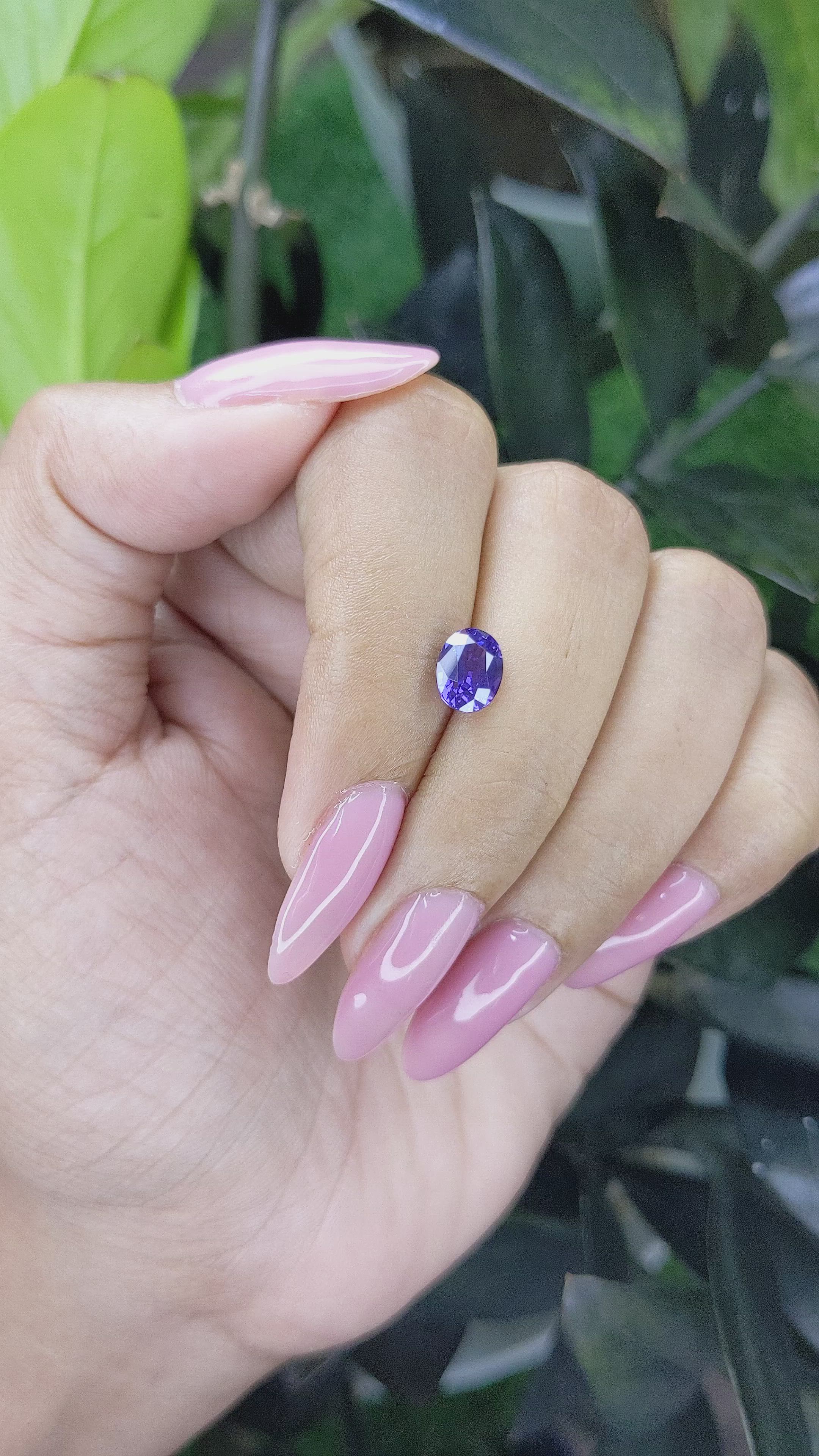 1.58 Ct. Color Change Sapphire from Tanzania Size Video