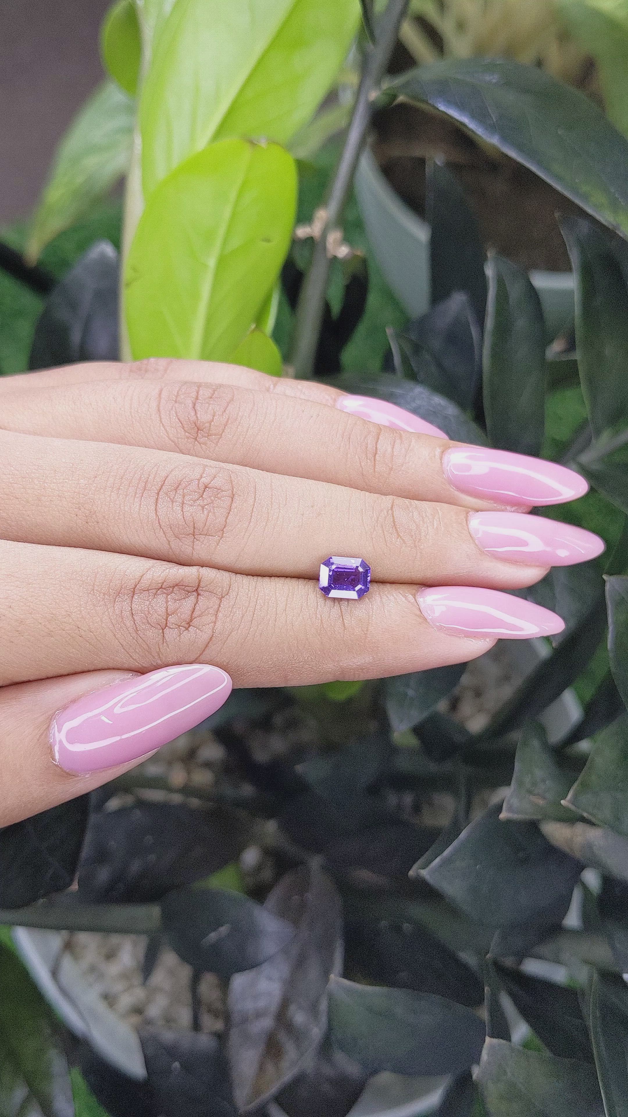 1.18 Ct. Color Change Sapphire from Tanzania Size Video