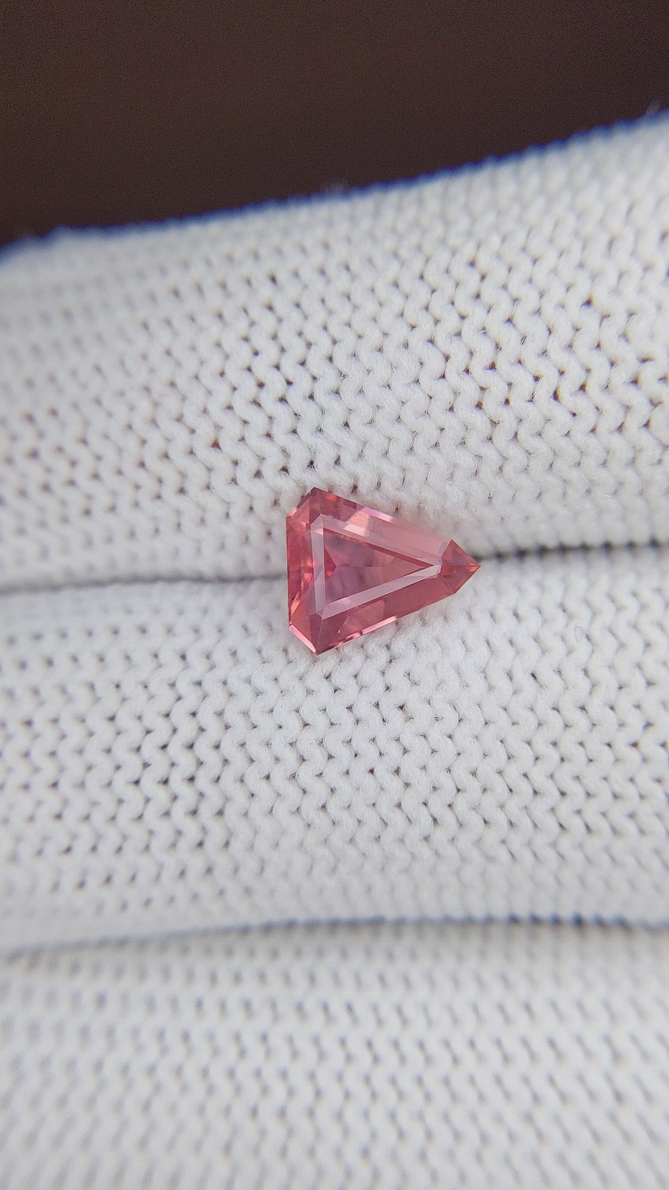 1.39 Ct. Padparadscha Sapphire from Tanzania Size Video