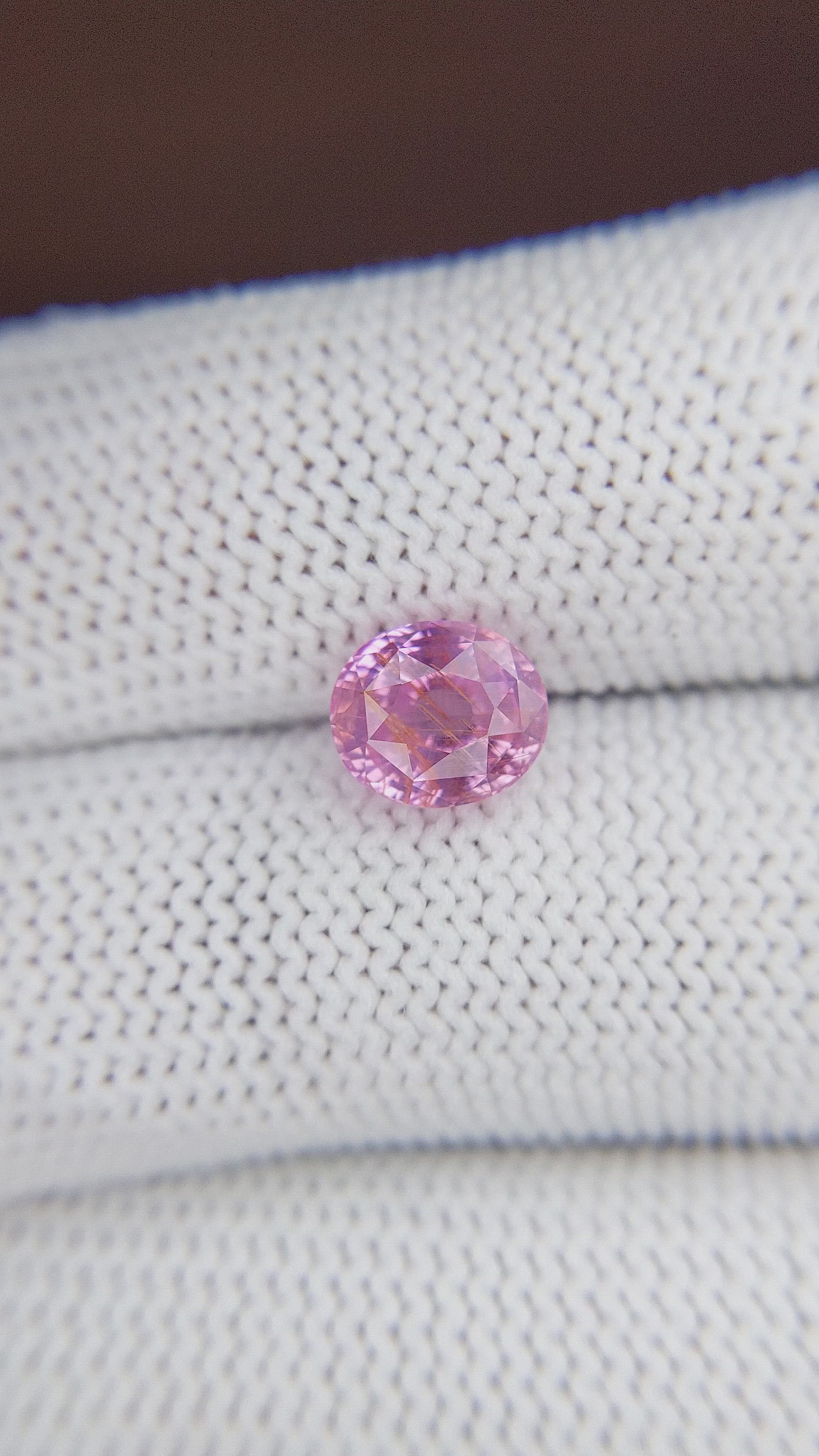 2.57 Ct. Pink Sapphire from Tanzania Size Video