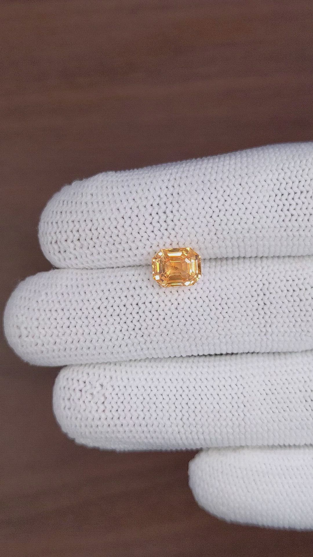 3.04 Ct. Peach Sapphire from Ceylon (Sri Lanka) Size Video