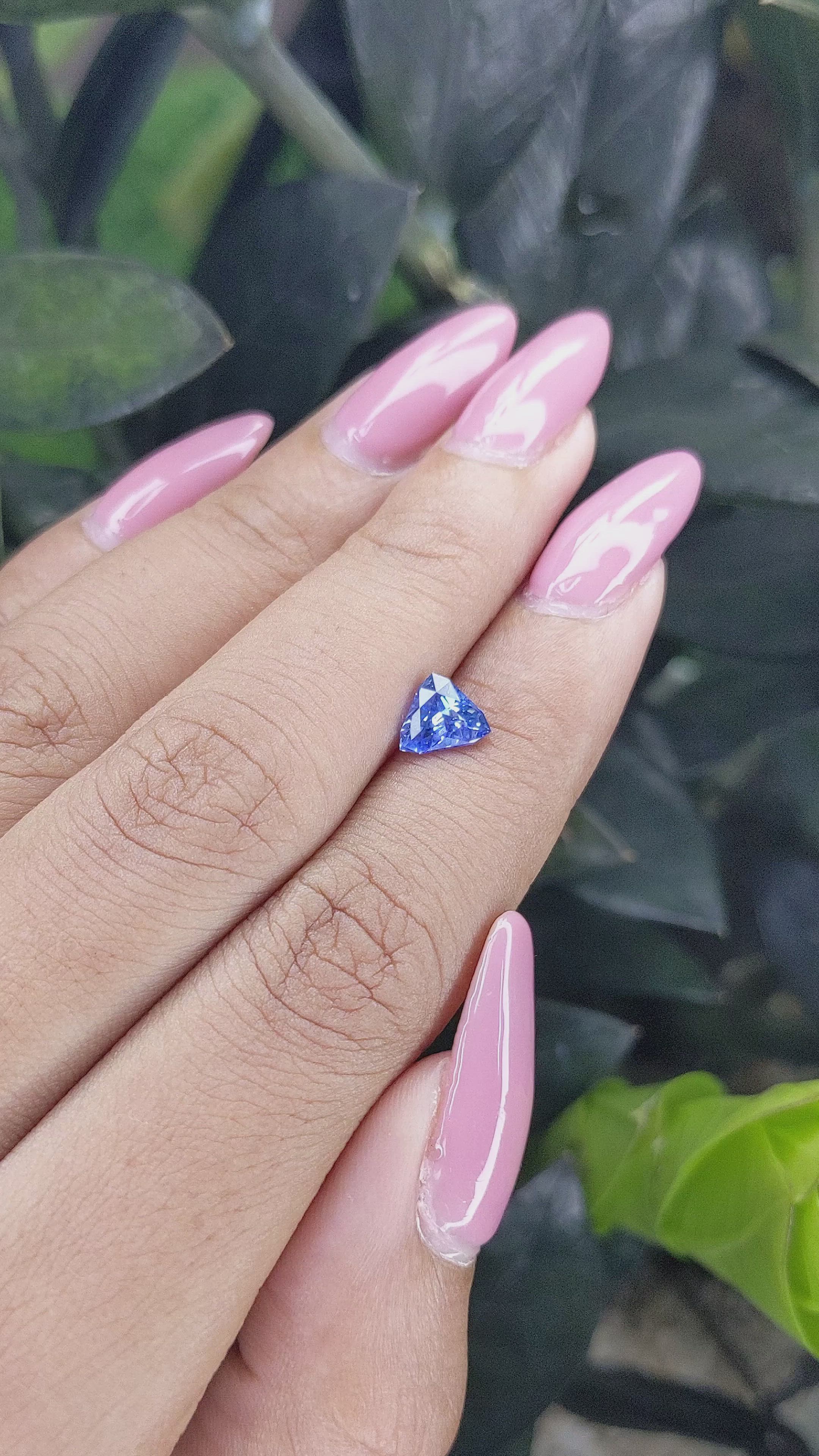 1.04 Ct. Blue Sapphire from Ceylon (Sri Lanka) Size Video