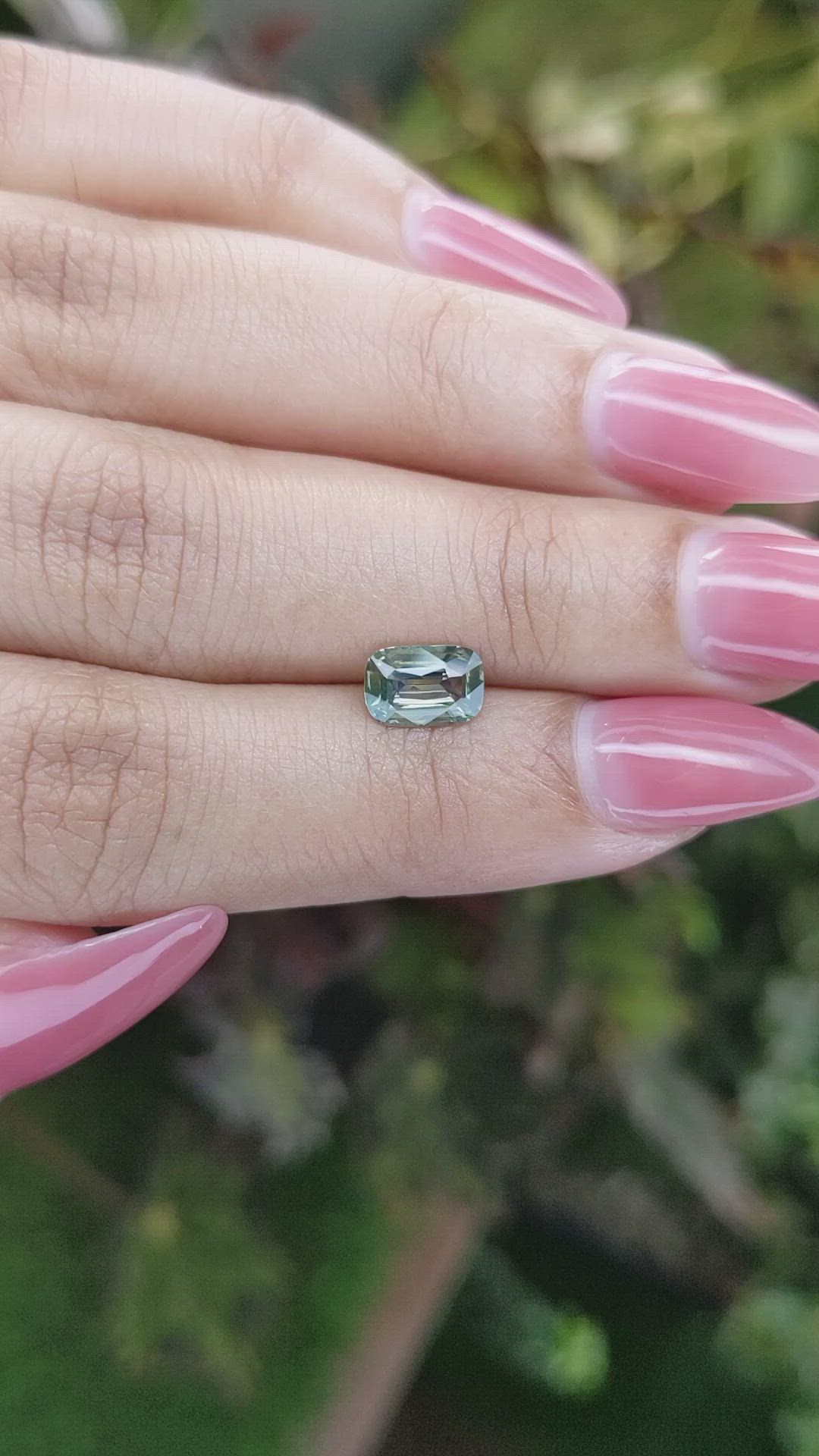 1.09 Ct. Yellowish Green Sapphire from Madagascar Size Video