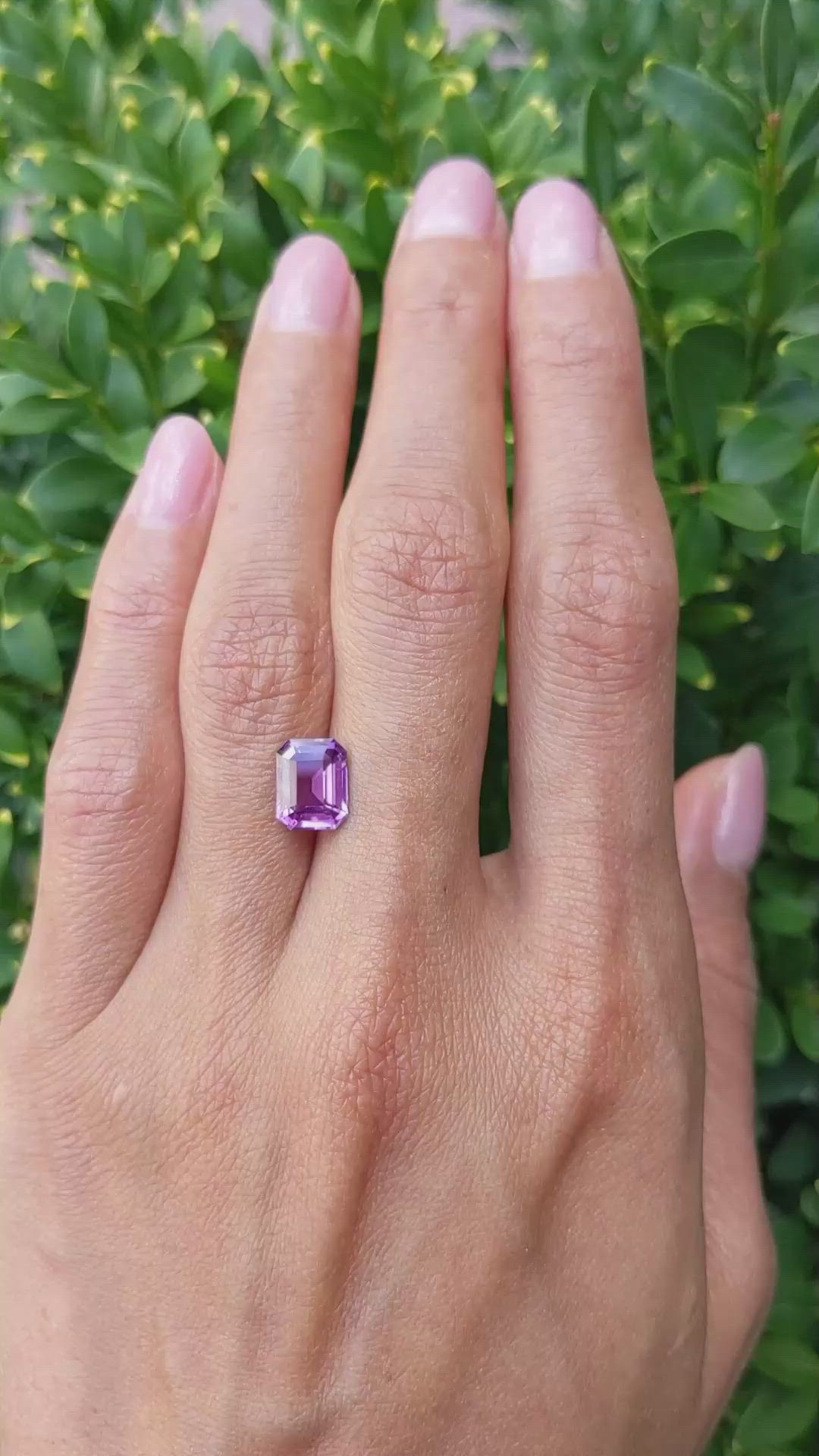 2.50 Ct. Purple Sapphire from Ceylon (Sri Lanka) Size Video