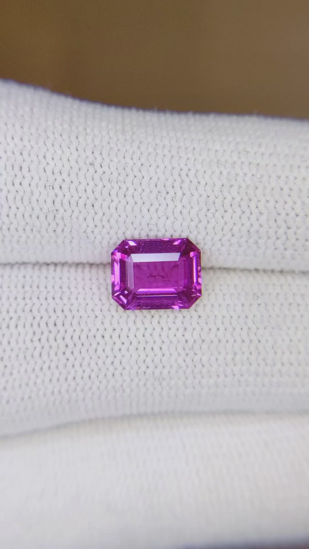 2.50 Ct. Purple Sapphire from Ceylon (Sri Lanka) Size Video