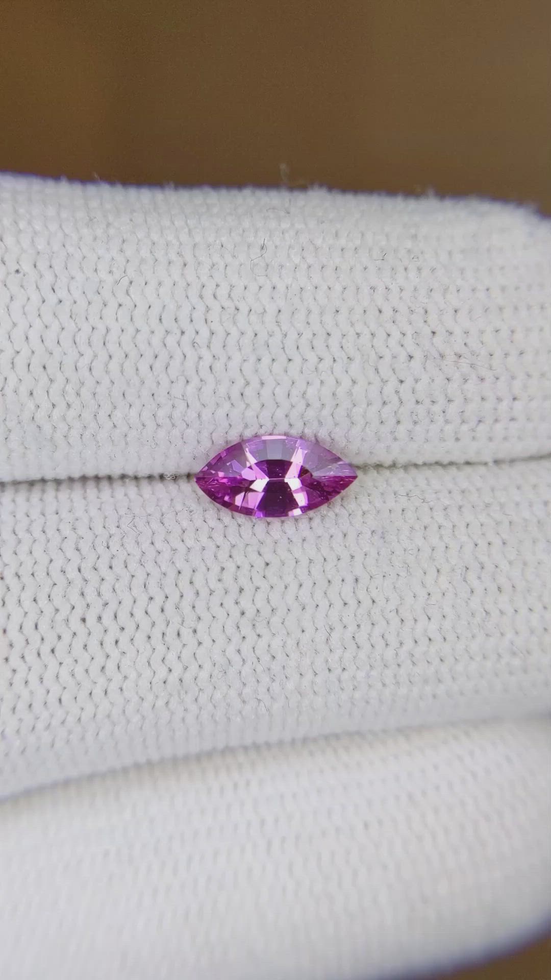 0.68 Ct. Purple Sapphire from Ceylon (Sri Lanka) Size Video