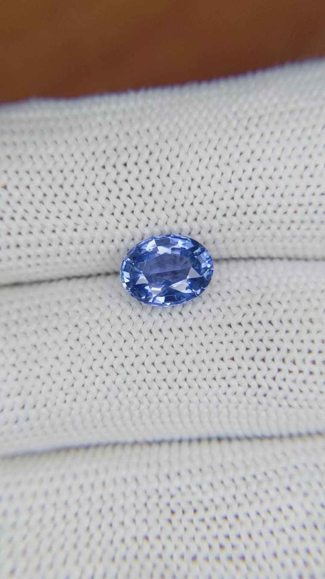 1.97 Ct. Blue Sapphire from Ceylon (Sri Lanka) Size Video