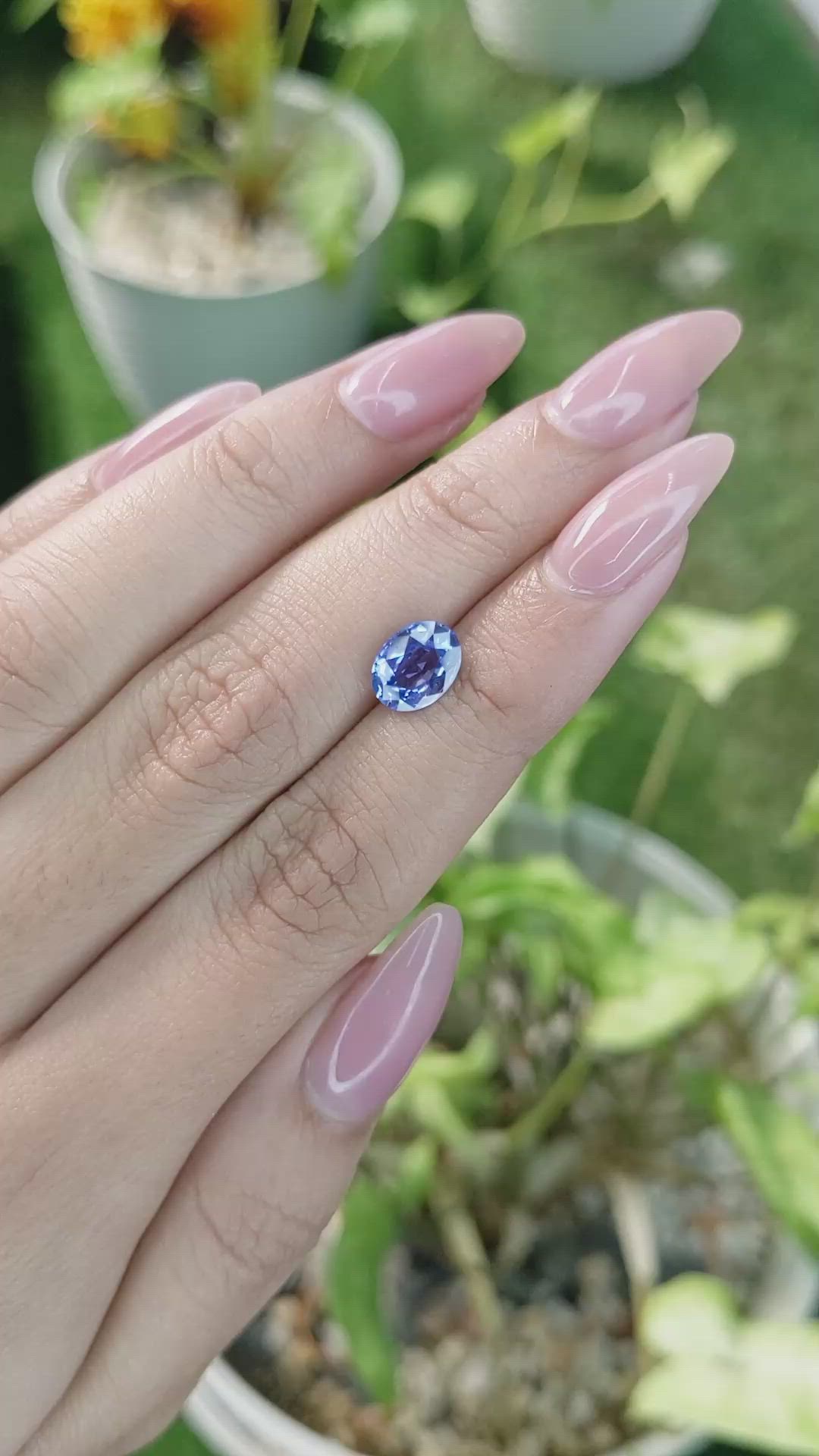 1.97 Ct. Blue Sapphire from Ceylon (Sri Lanka) Size Video