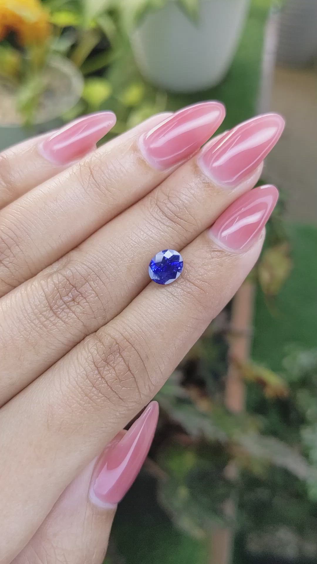 1.79 Ct. Blue Sapphire from Ceylon (Sri Lanka) Size Video