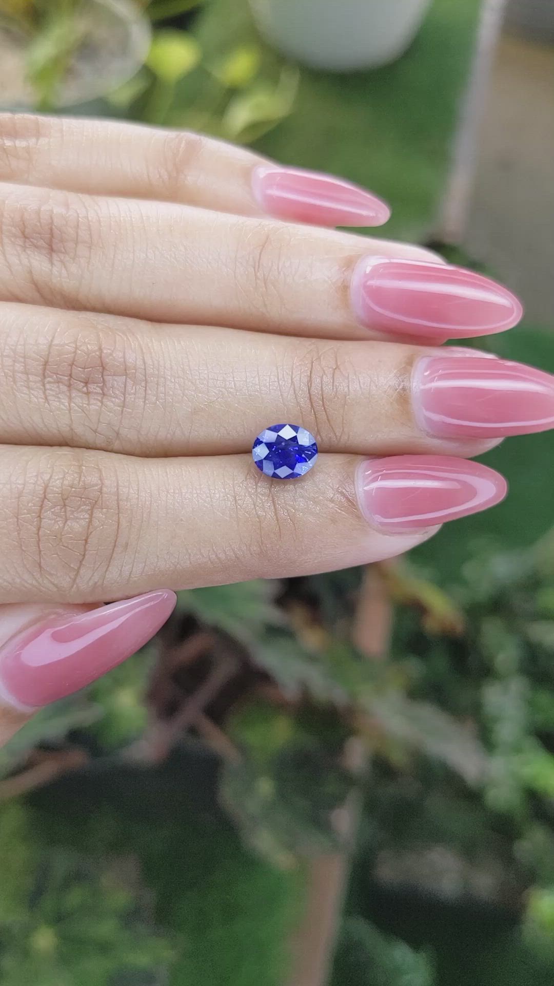 1.79 Ct. Blue Sapphire from Ceylon (Sri Lanka) Size Video