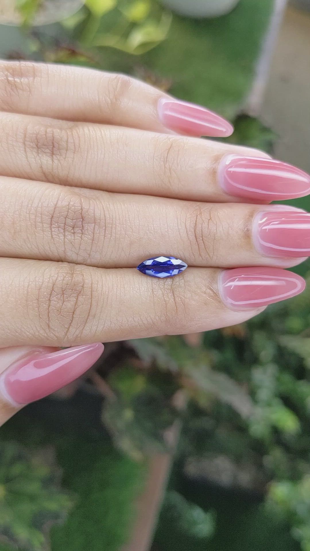 1.02 Ct. Blue Sapphire from Ceylon (Sri Lanka) Size Video