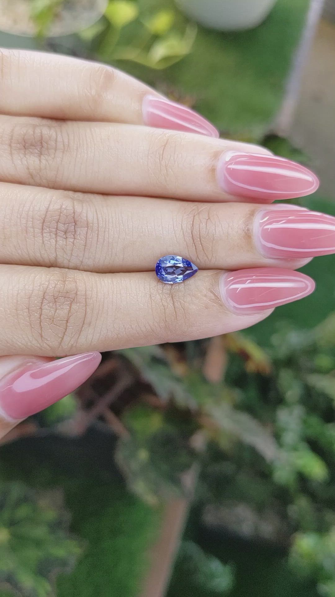 1.21 Ct. Blue Sapphire from Ceylon (Sri Lanka) Size Video