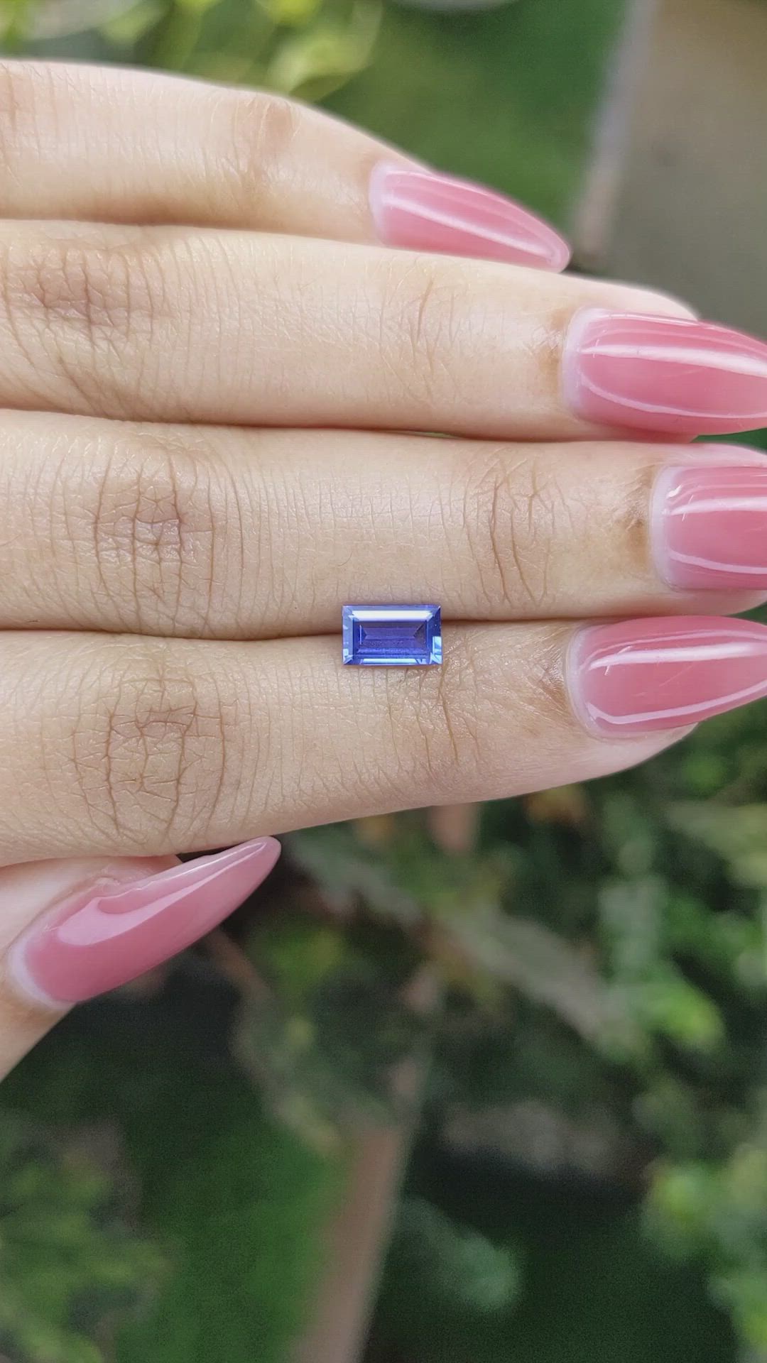 0.91 Ct. Blue Sapphire from Ceylon (Sri Lanka) Size Video
