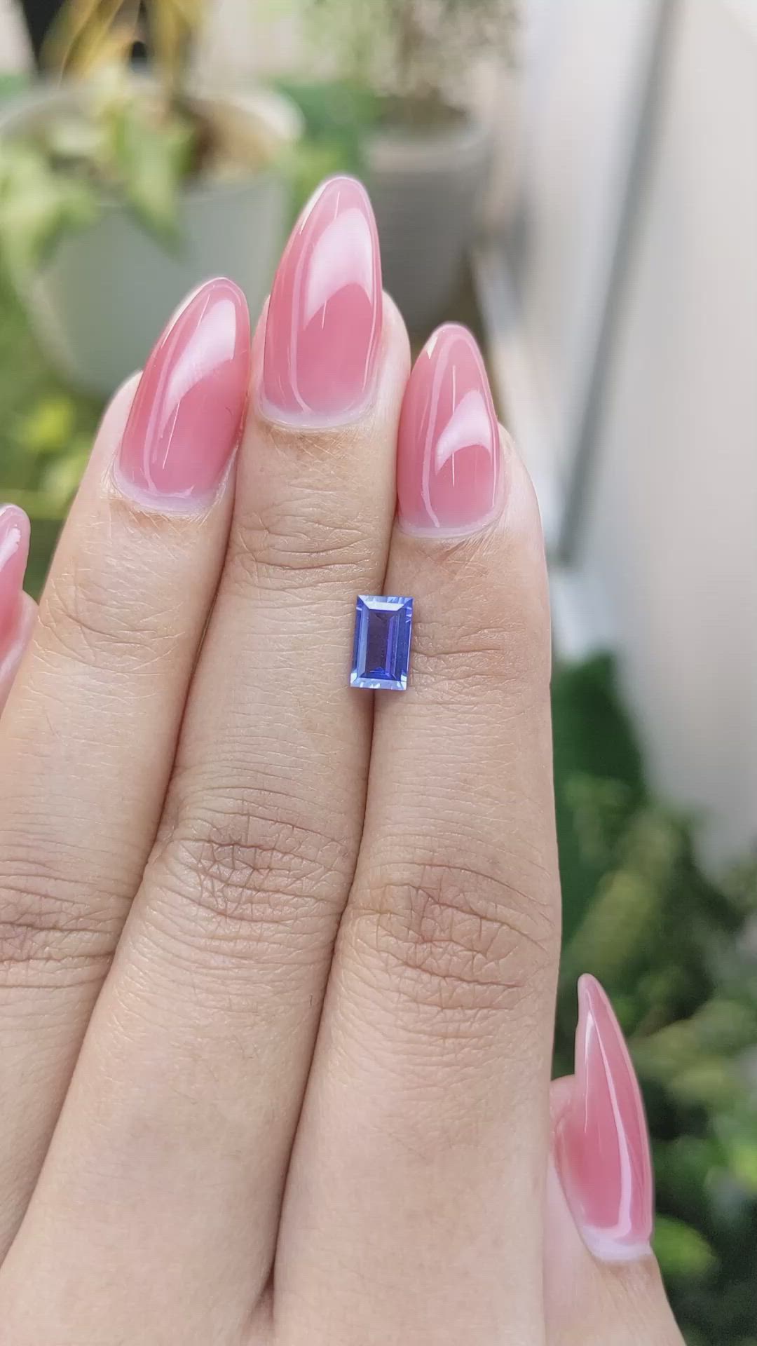 0.91 Ct. Blue Sapphire from Ceylon (Sri Lanka) Size Video