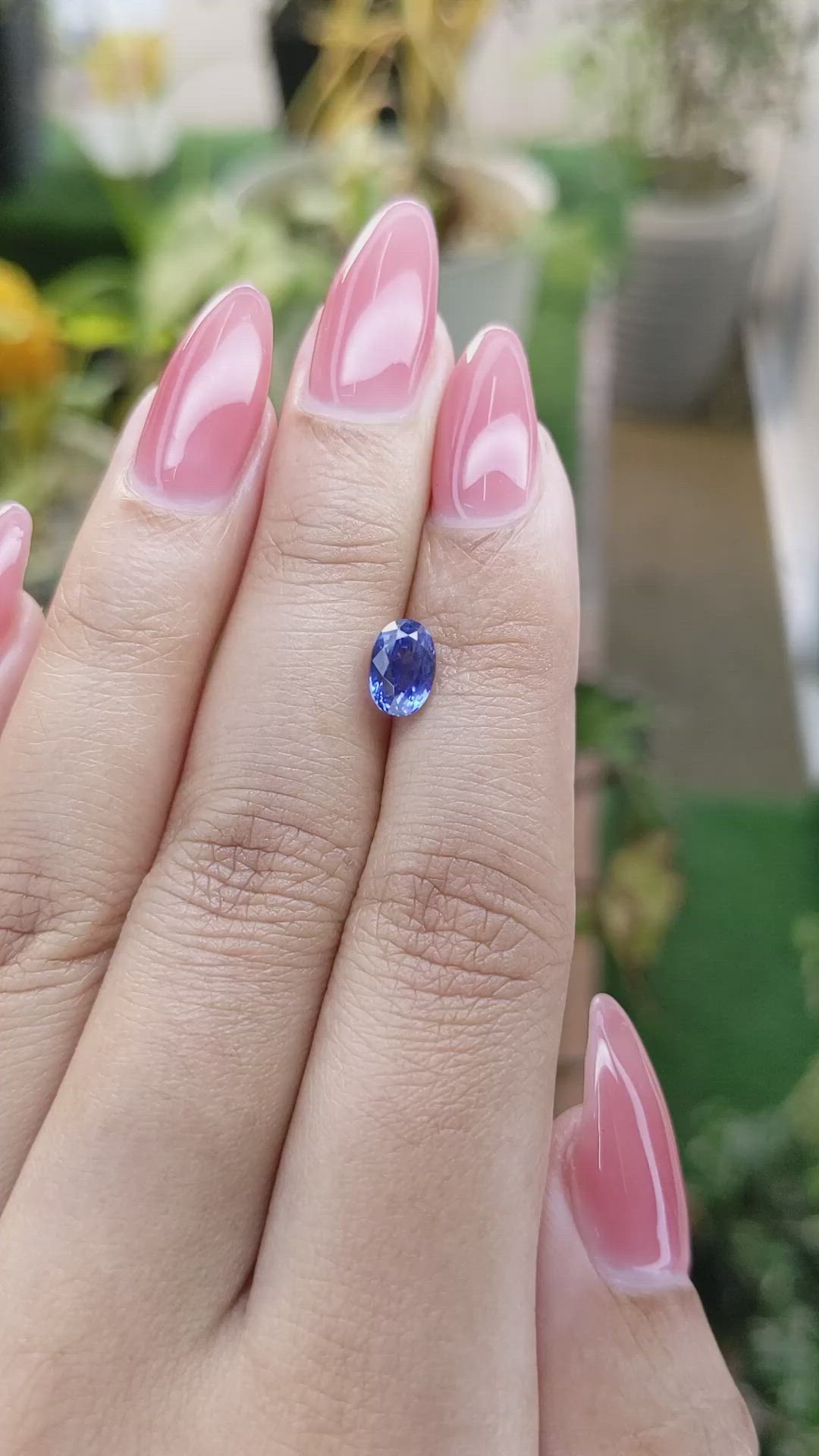 1.48 Ct. Blue Sapphire from Ceylon (Sri Lanka) Size Video