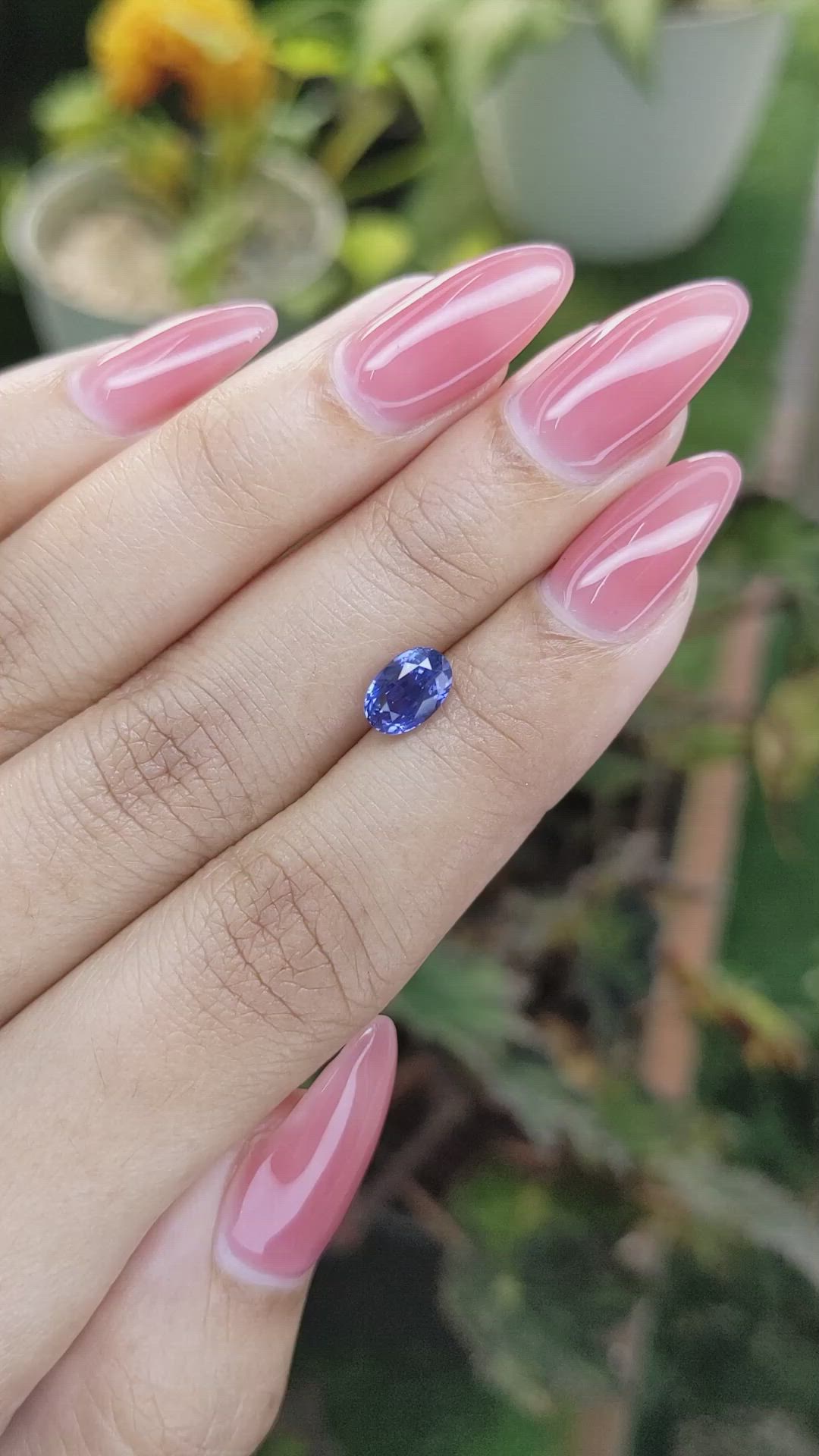 1.48 Ct. Blue Sapphire from Ceylon (Sri Lanka) Size Video