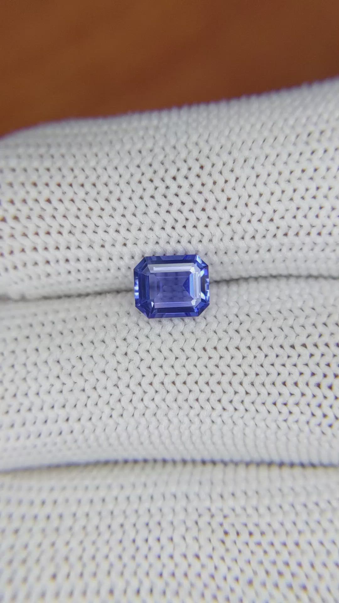 1.20 Ct. Blue Sapphire from Ceylon (Sri Lanka) Size Video
