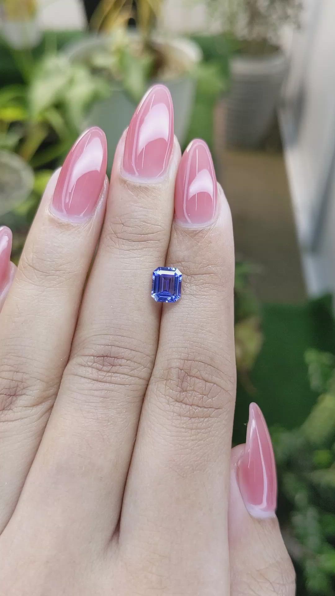 1.20 Ct. Blue Sapphire from Ceylon (Sri Lanka) Size Video
