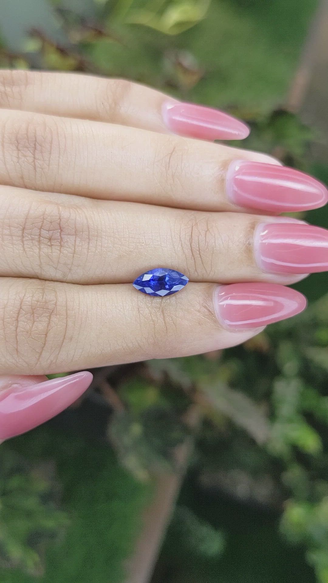 1.53 Ct. Blue Sapphire from Ceylon (Sri Lanka) Size Video