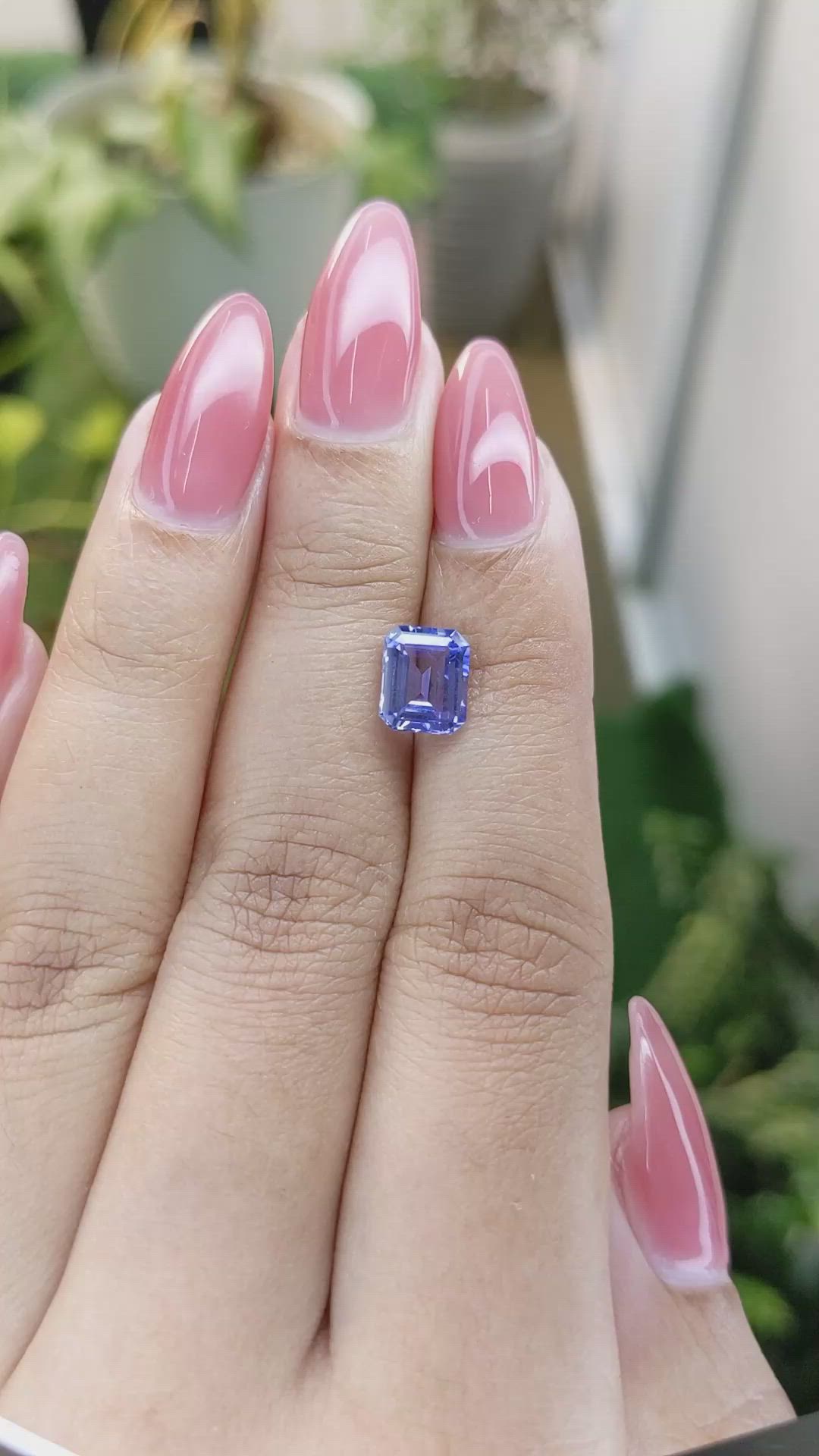 2.08 Ct. Blue Sapphire from Ceylon (Sri Lanka) Size Video