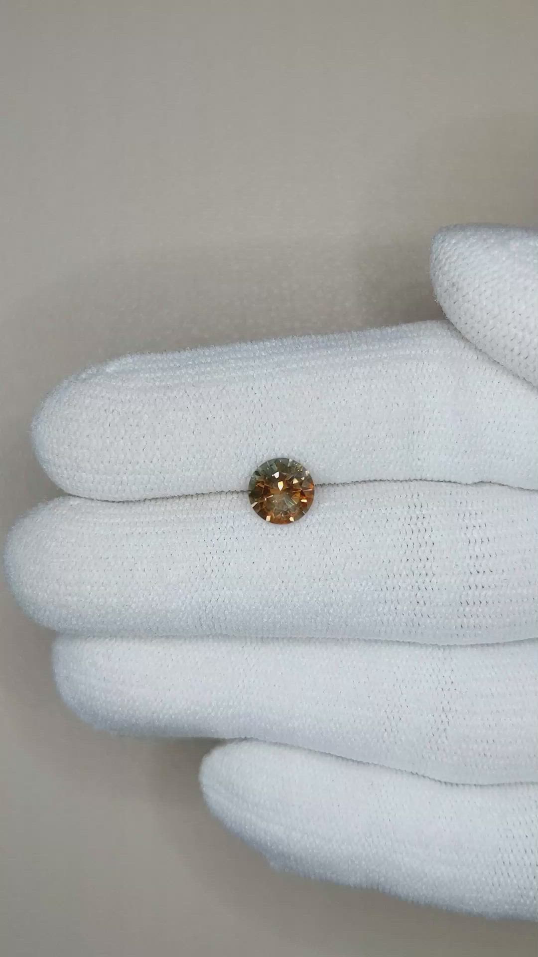 1.31 Ct. Multi Color Sapphire from Montana Size Video