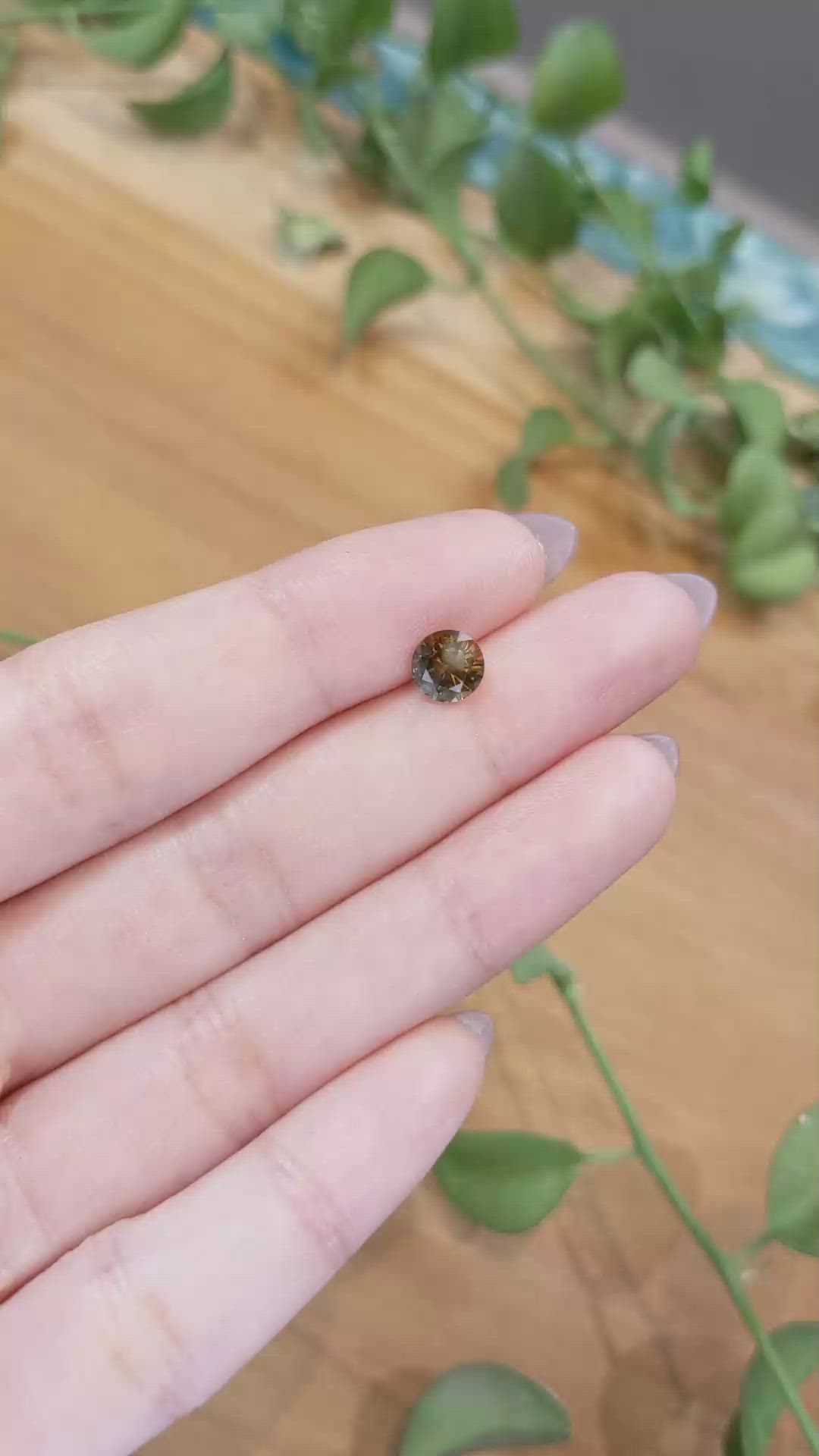 1.31 Ct. Multi Color Sapphire from Montana Size Video