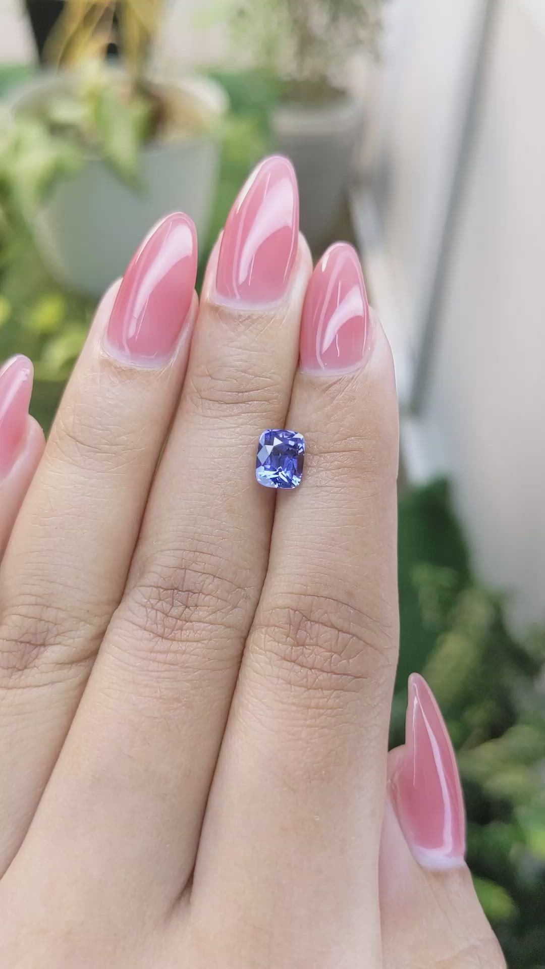 1.52 Ct. Blue Sapphire from Ceylon (Sri Lanka) Size Video