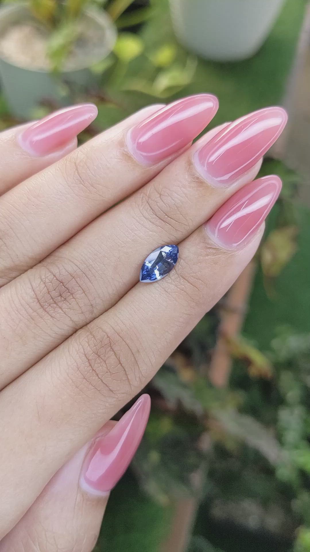 1.20 Ct. Blue Sapphire from Ceylon (Sri Lanka) Size Video