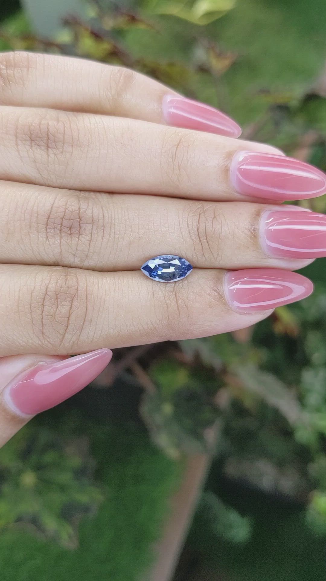 1.20 Ct. Blue Sapphire from Ceylon (Sri Lanka) Size Video
