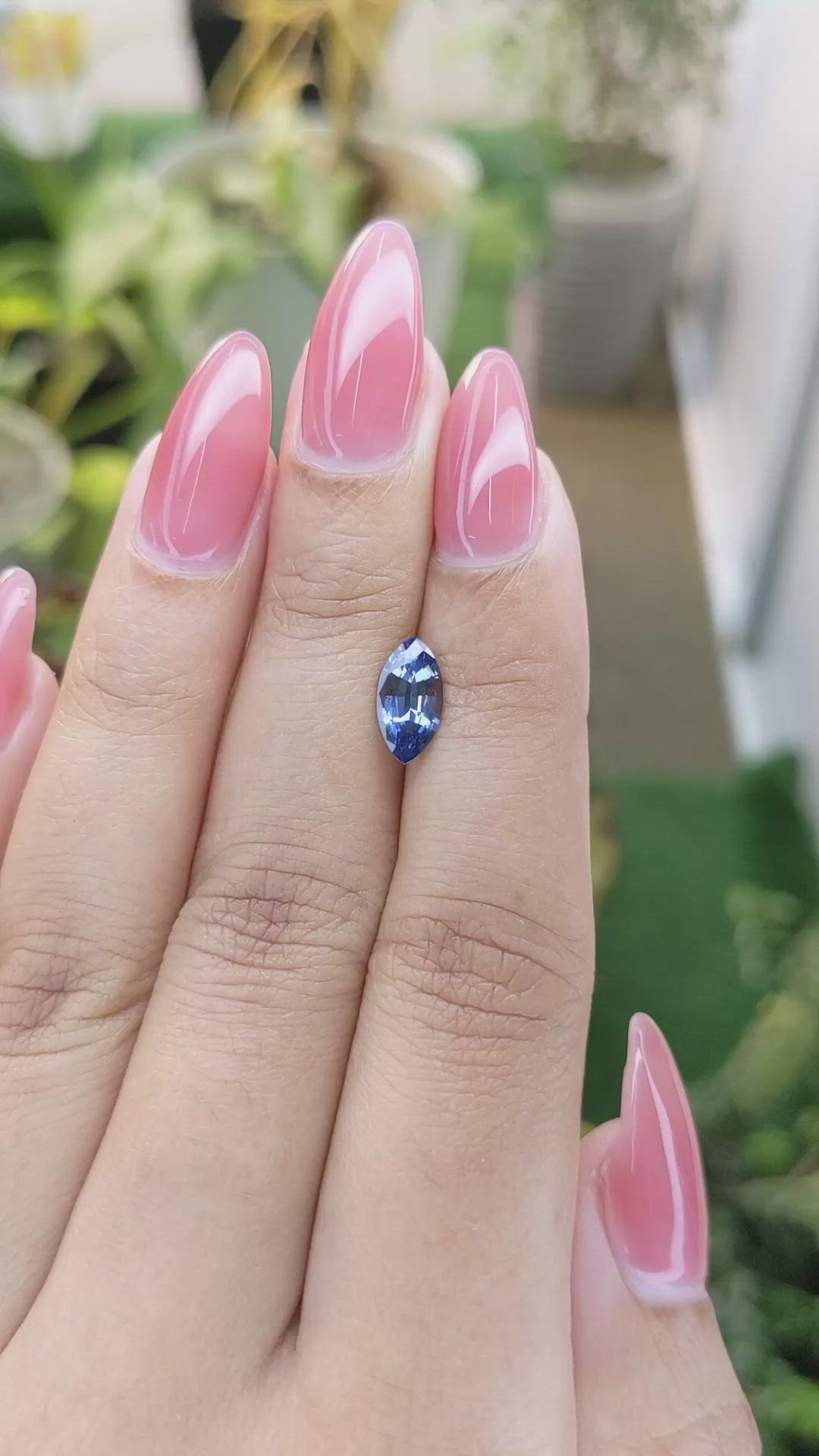 1.20 Ct. Blue Sapphire from Ceylon (Sri Lanka) Size Video