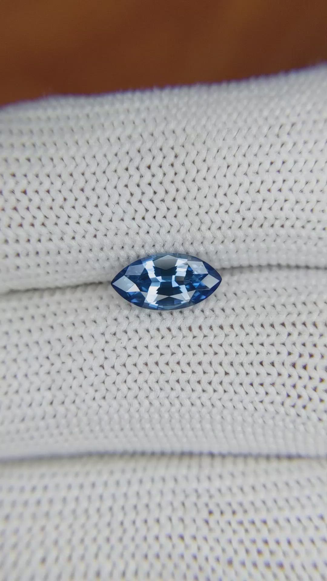 1.20 Ct. Blue Sapphire from Ceylon (Sri Lanka) Size Video