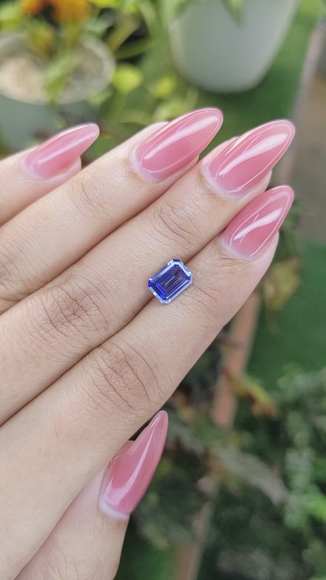 1.56 Ct. Blue Sapphire from Ceylon (Sri Lanka) Size Video