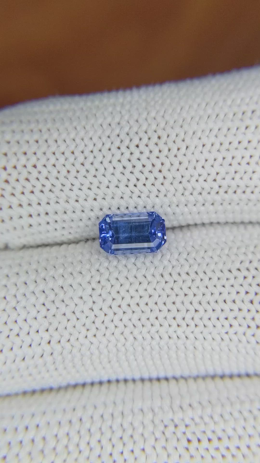 1.26 Ct. Blue Sapphire from Ceylon (Sri Lanka) Size Video