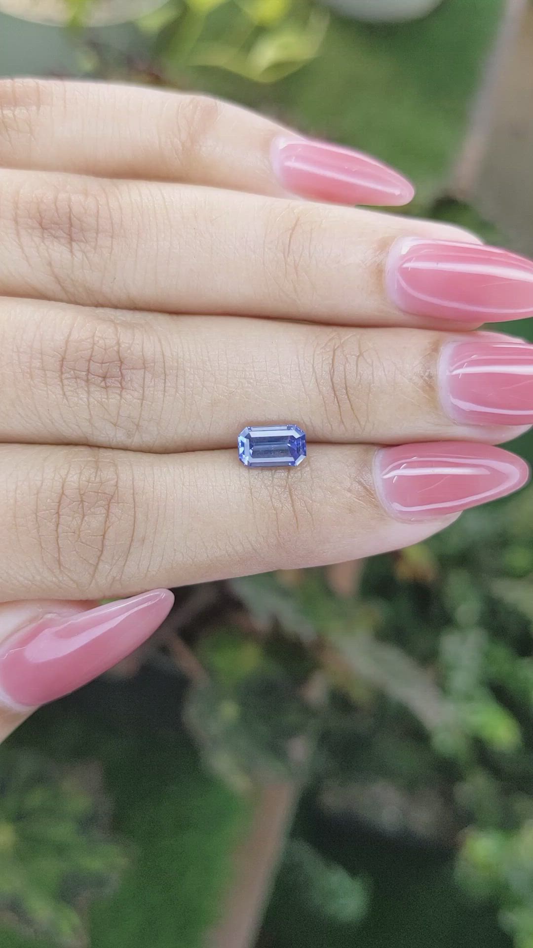 1.26 Ct. Blue Sapphire from Ceylon (Sri Lanka) Size Video