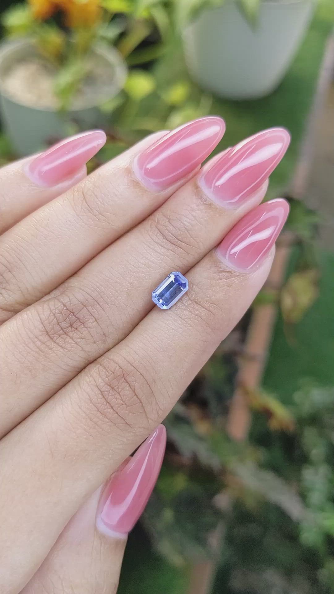 1.26 Ct. Blue Sapphire from Ceylon (Sri Lanka) Size Video