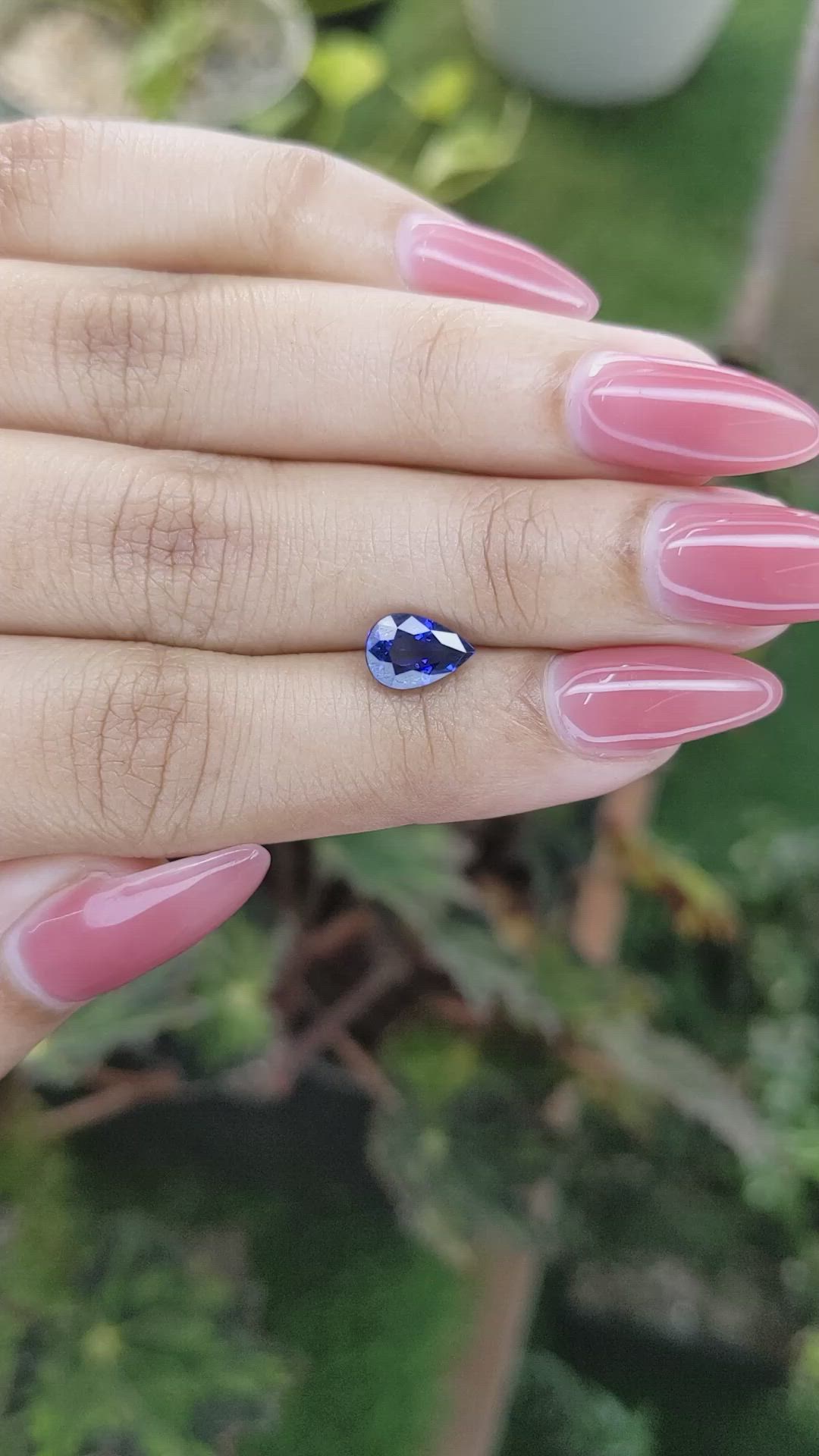 1.59 Ct. Blue Sapphire from Ceylon (Sri Lanka) Size Video