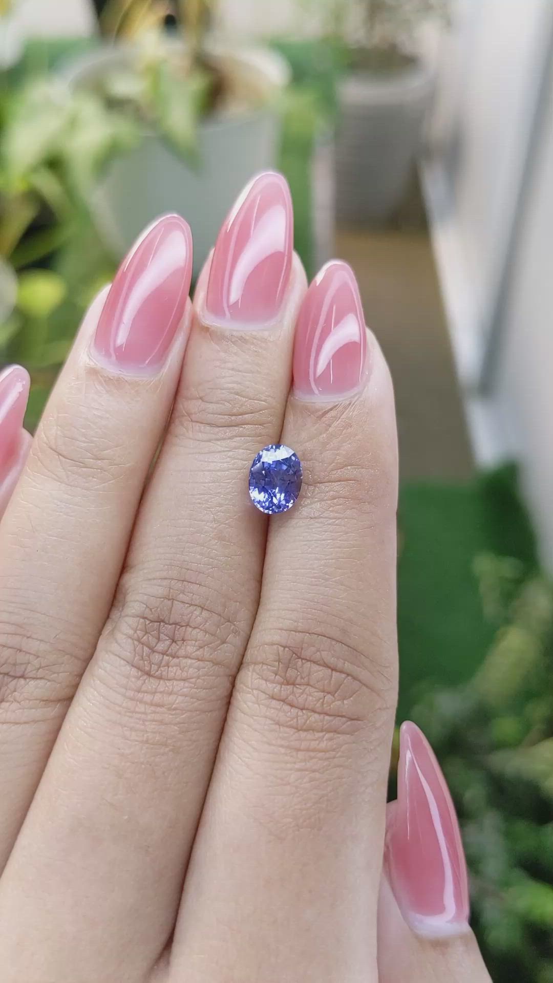 1.89 Ct. Blue Sapphire from Ceylon (Sri Lanka) Size Video