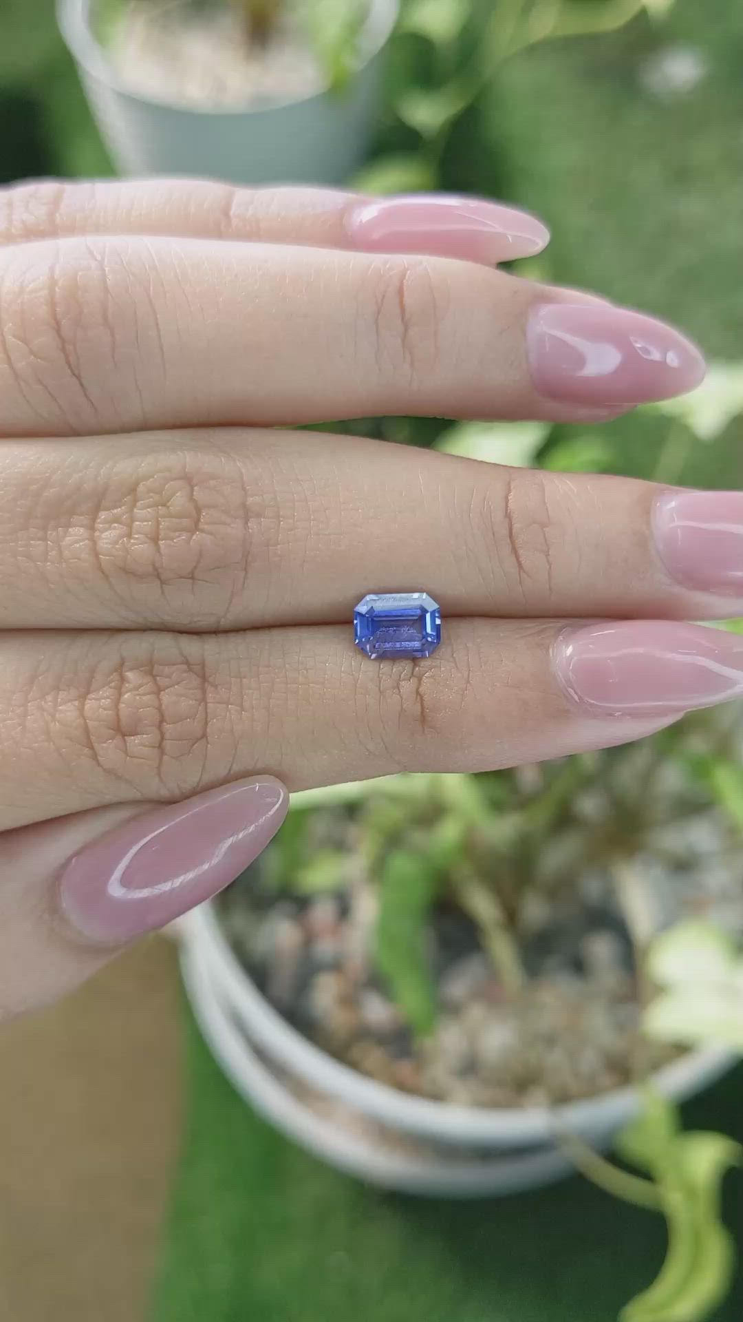 1.08 Ct. Blue Sapphire from Ceylon (Sri Lanka) Size Video
