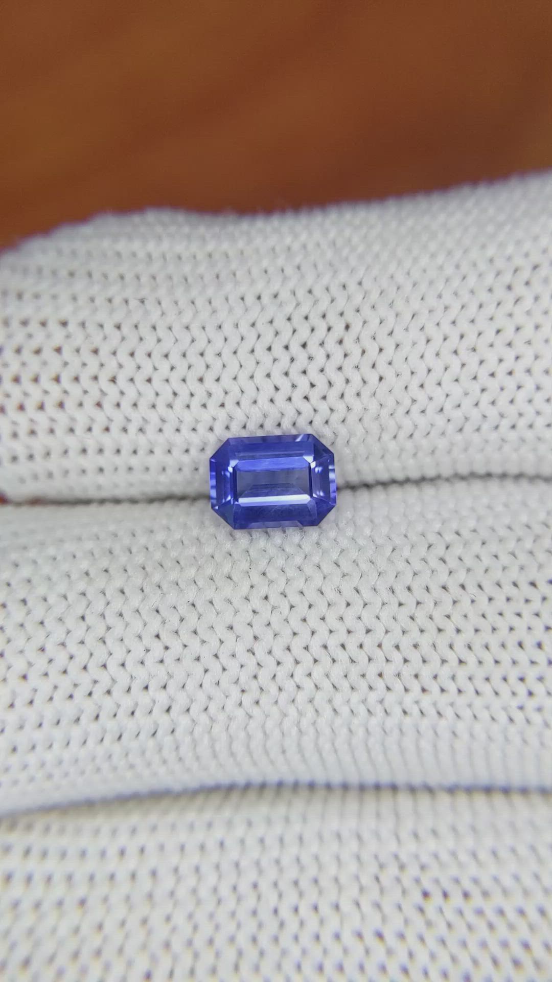 1.08 Ct. Blue Sapphire from Ceylon (Sri Lanka) Size Video