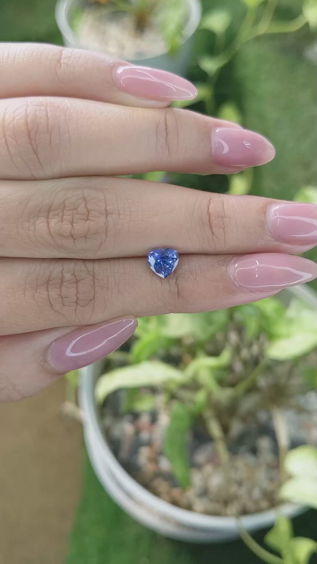 1.23 Ct. Blue Sapphire from Ceylon (Sri Lanka) Size Video