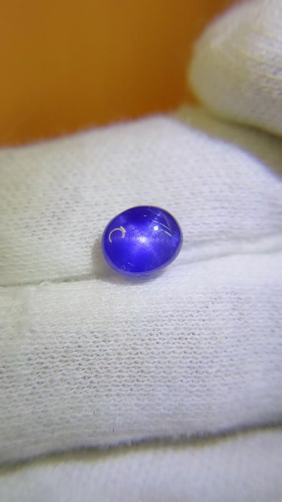 2.50 Ct. Blue Star Sapphire from Burma (Myanmar) Size Video